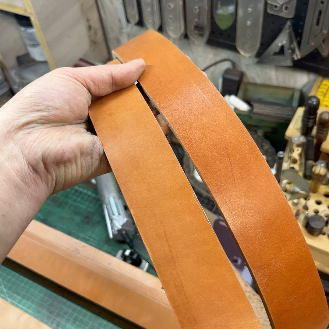 First Full-Back Japanese Oak-Tanned Leather Belt