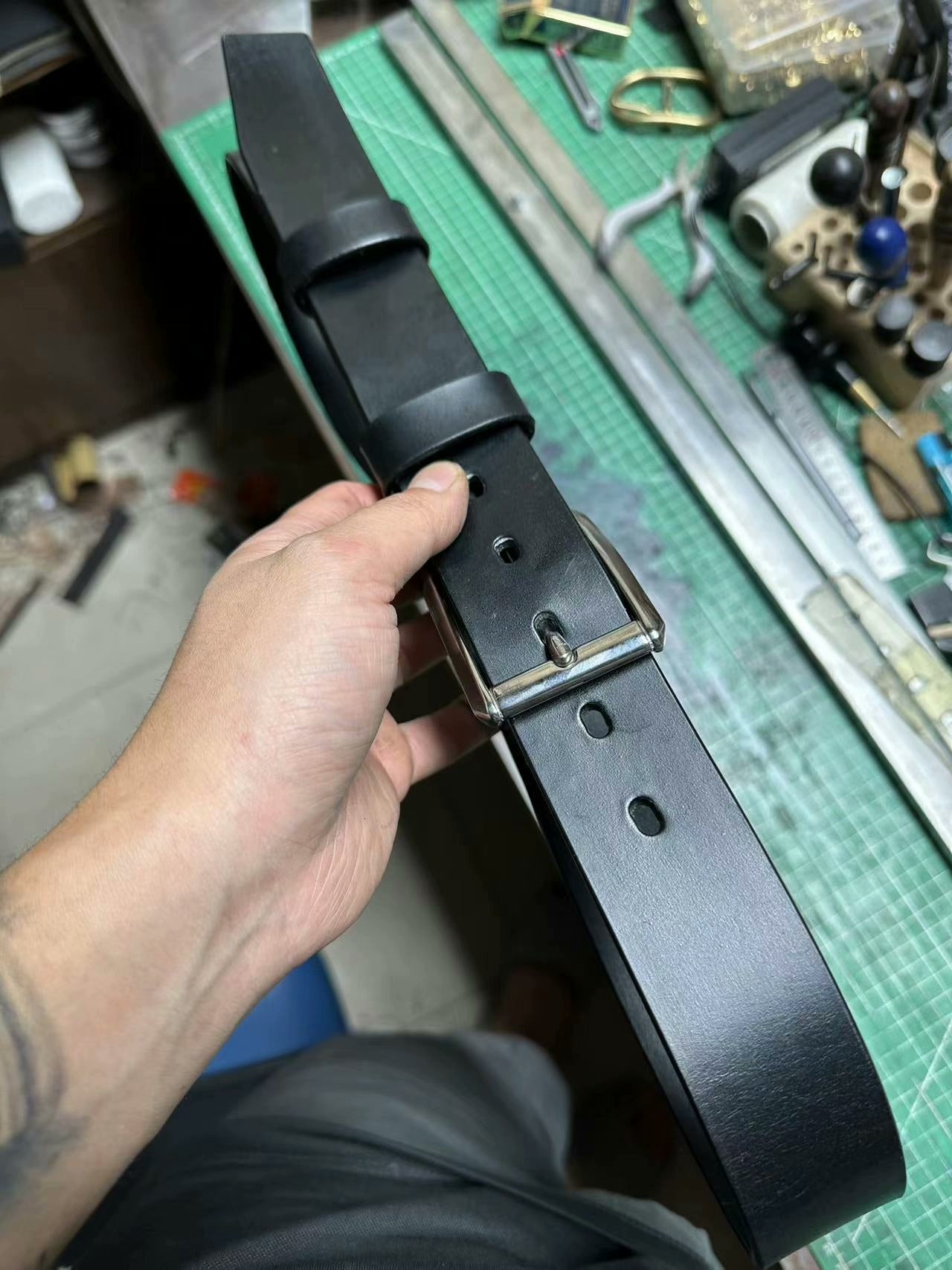 TWS British Thomas Rein leather handmade belt