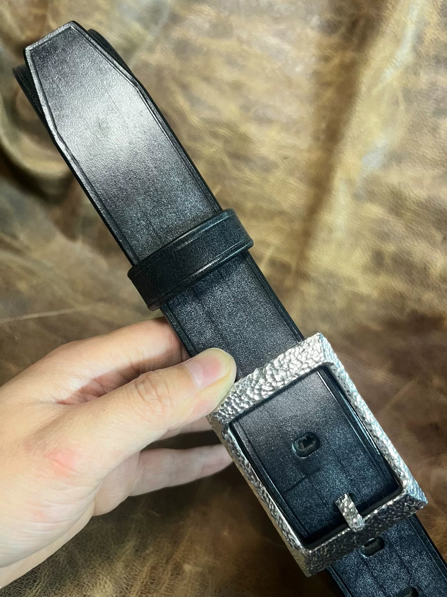 TWS Thomas Bridle Leather Handmade Belt — Imported from UK
