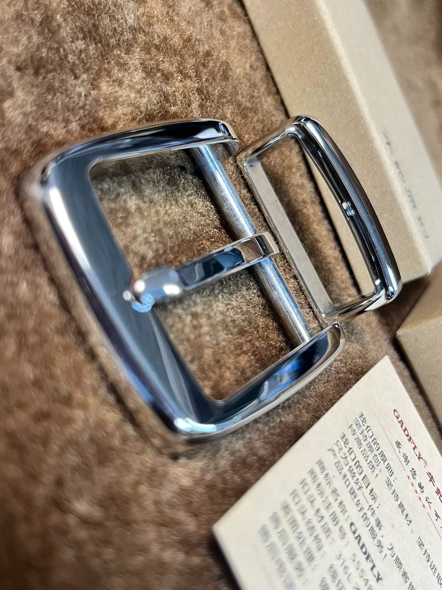 Authentic 'Cowfly' Gen 16 — CNC Line-Cut 316L Stainless Belt Buckle
