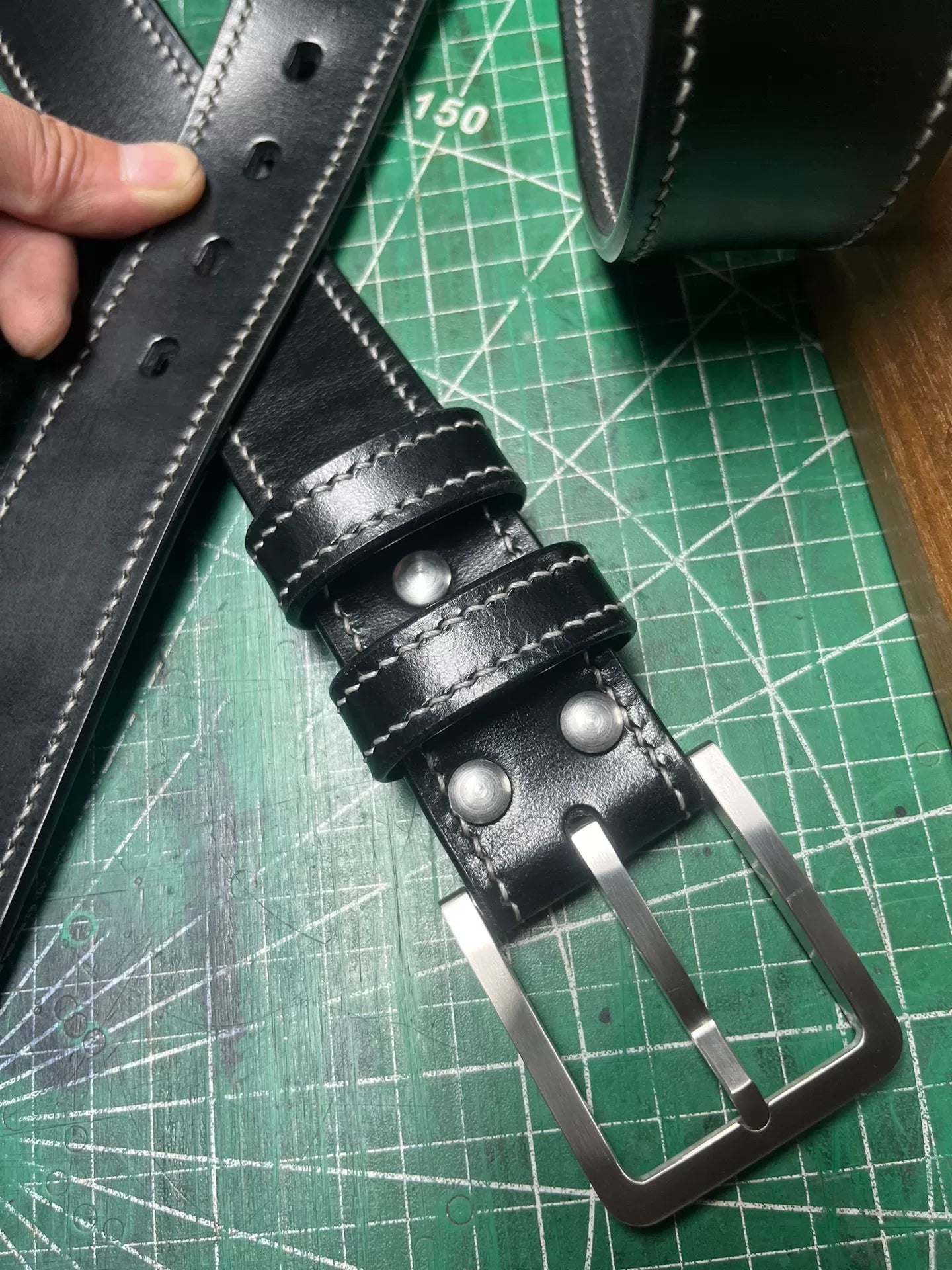 TWS Thomas Bridle Leather Business Dress Belt — Imported from UK
