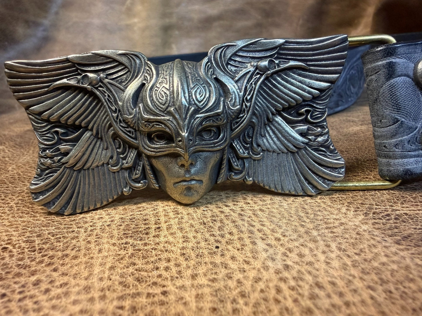 The Italian horse-rein carved handmade belt is custom-made