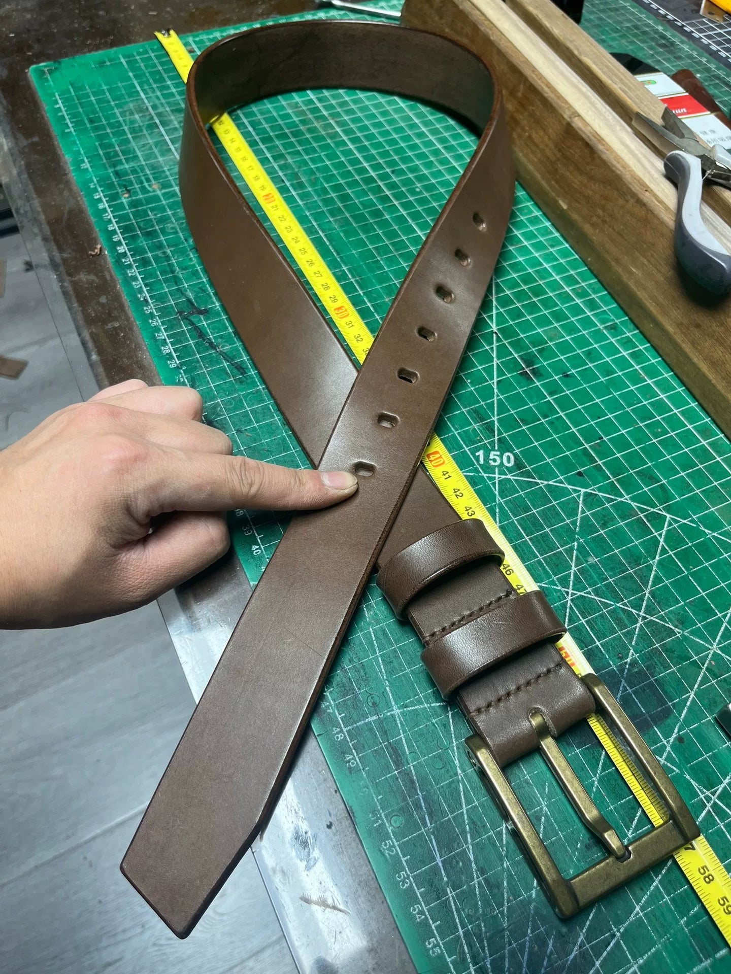 6 mm thick Meian handmade belt