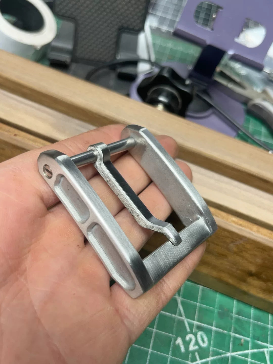 Replica stainless steel West Wind No. 3 belt buckle