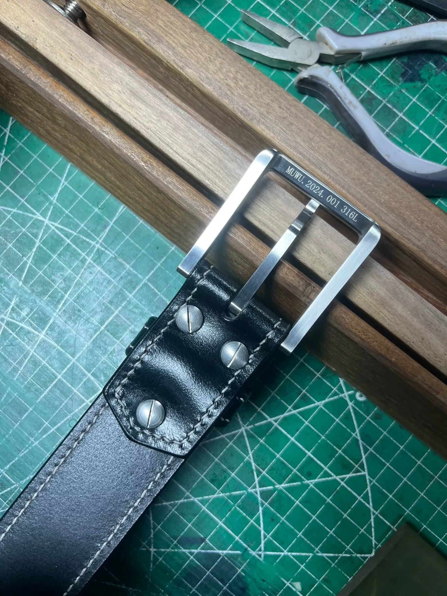 TWS Thomas Bridle Leather Business Dress Belt — Imported from UK