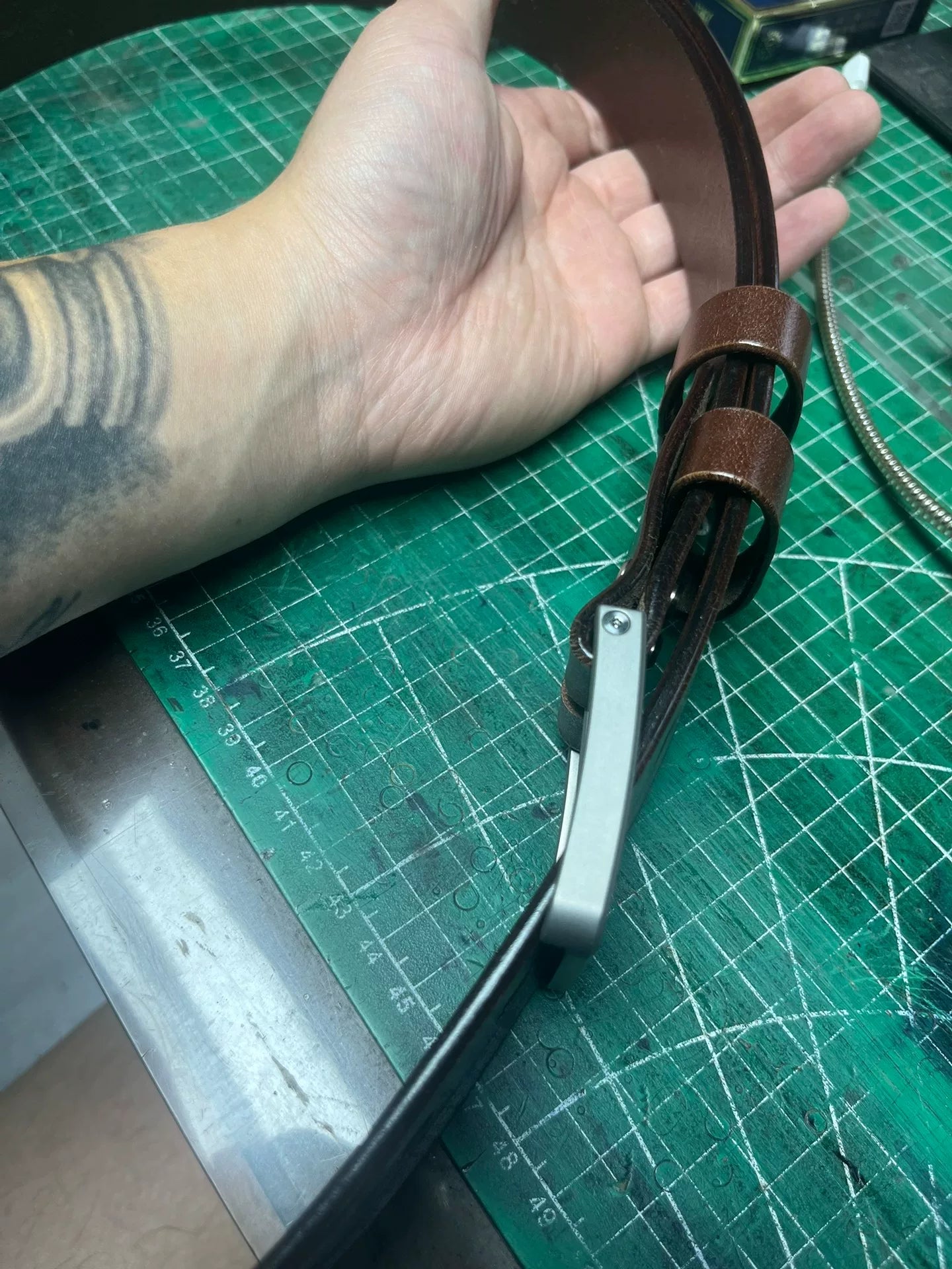 TWS Thomas Bridle Leather Handmade Belt — Imported from UK