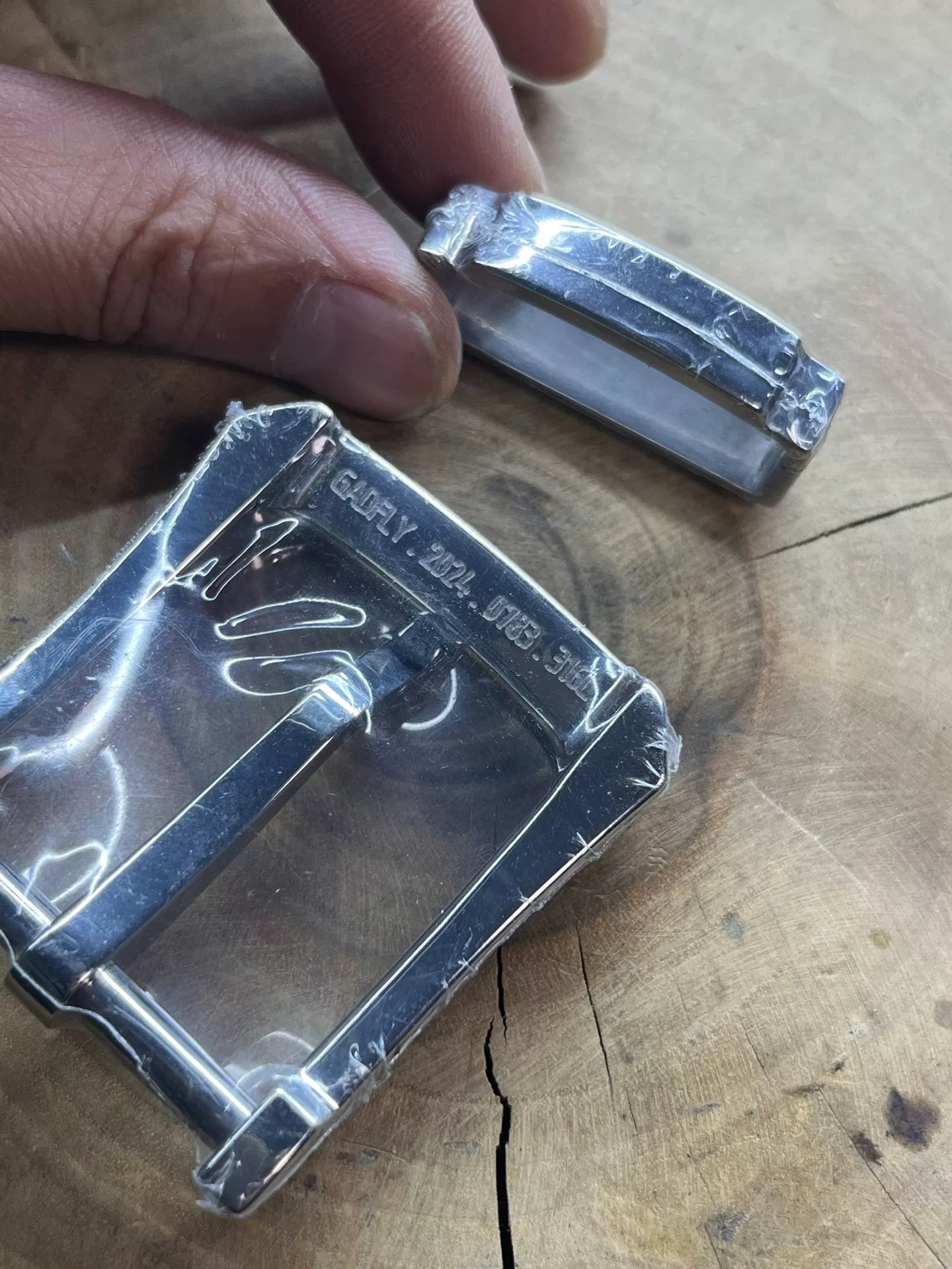 Brand-New Authentic 'Cowfly' Buckle Set