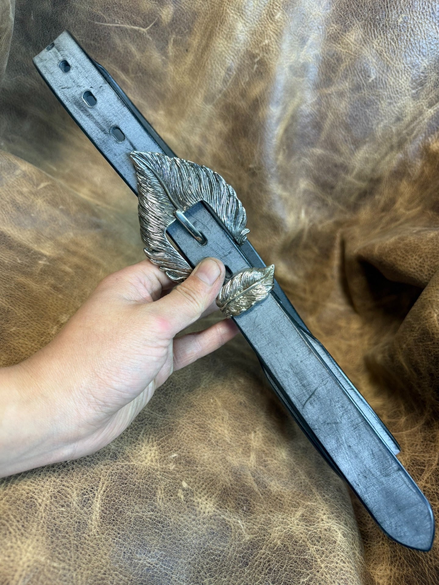 American retro handmade belt customization