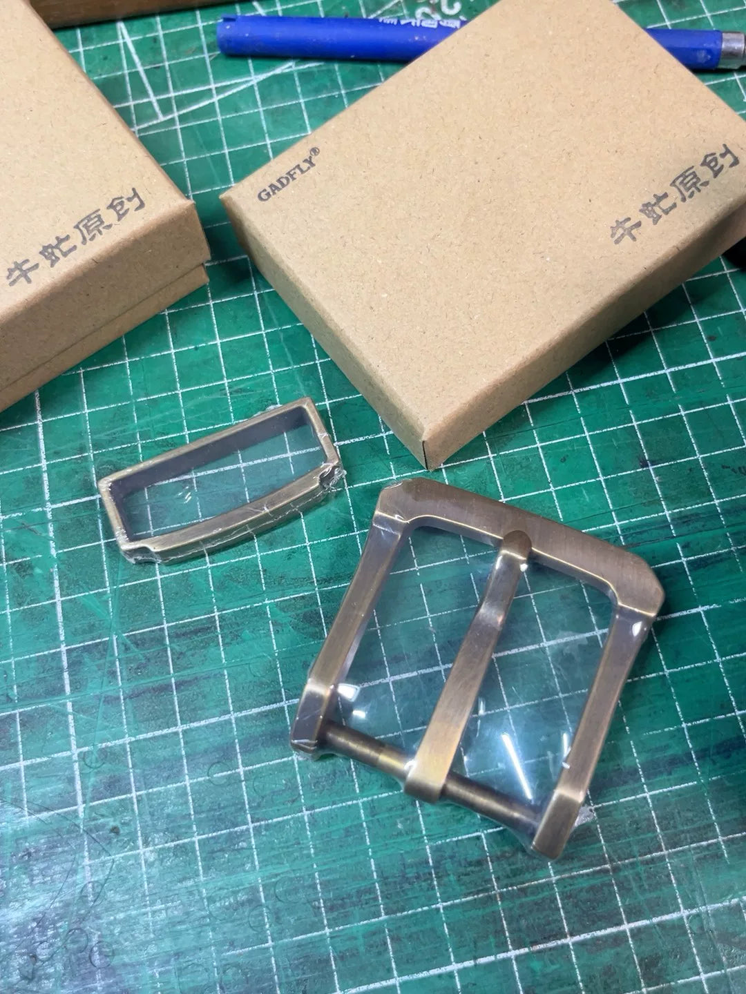 Genuine Gadfly brass wire-cut belt buckle belt buckle head