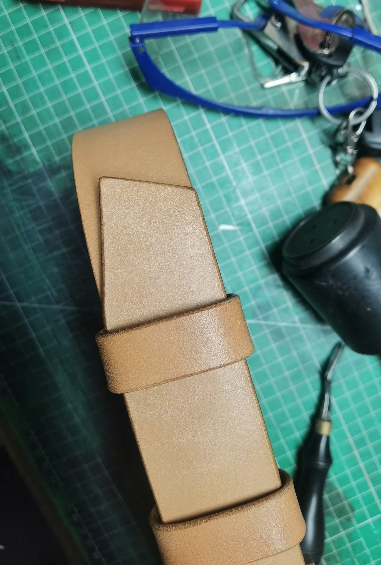 Japanese Shonan heavy fat back leather handmade sandpaper polished…