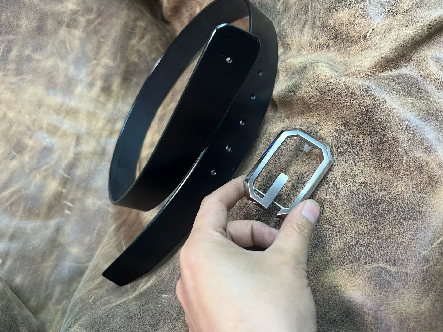 TWS Thomas Bridle Full-Grain Leather Handmade Belt