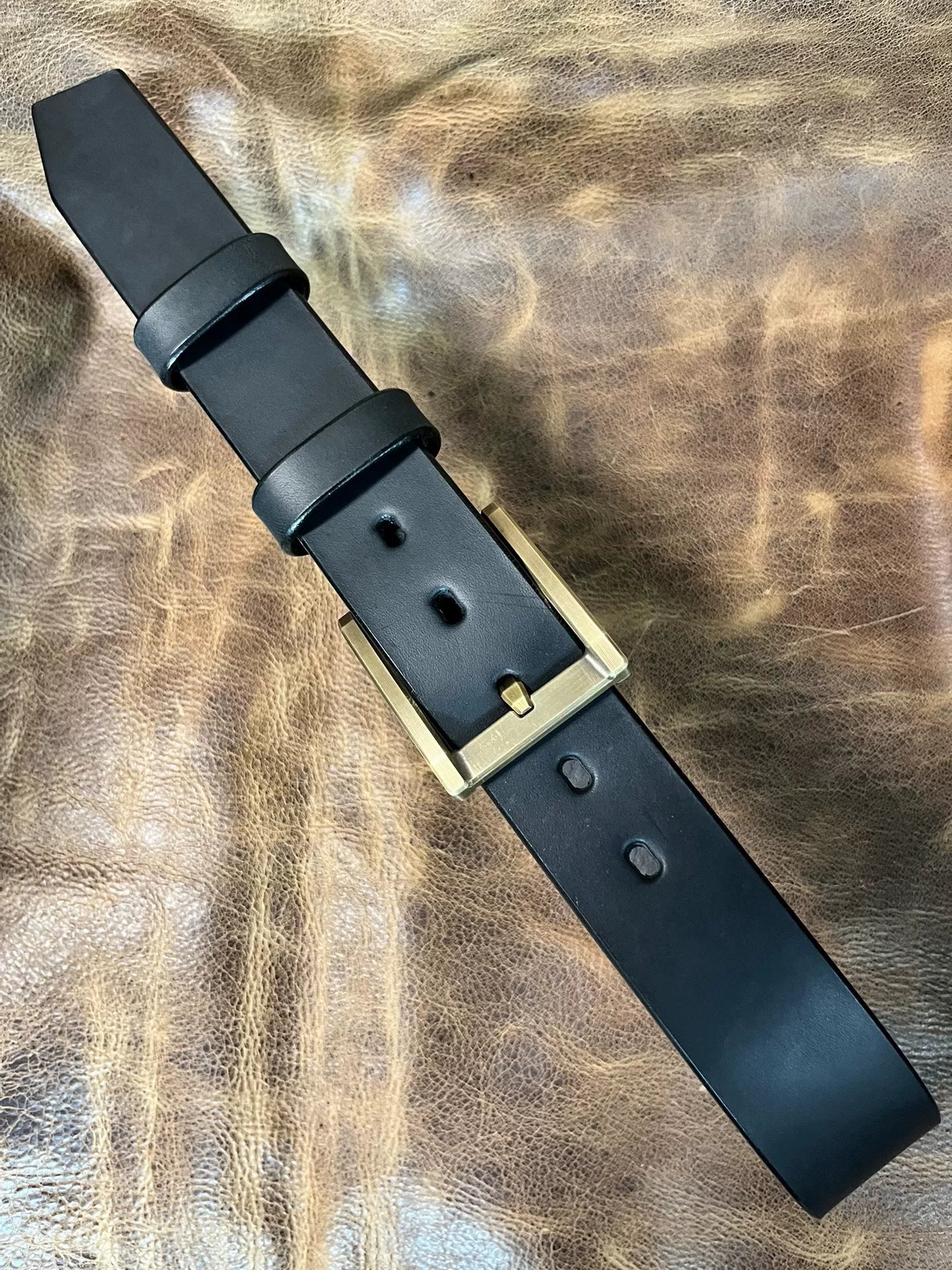 Full-Grain Saddle Leather with Westwind No.3 Copper Buckle