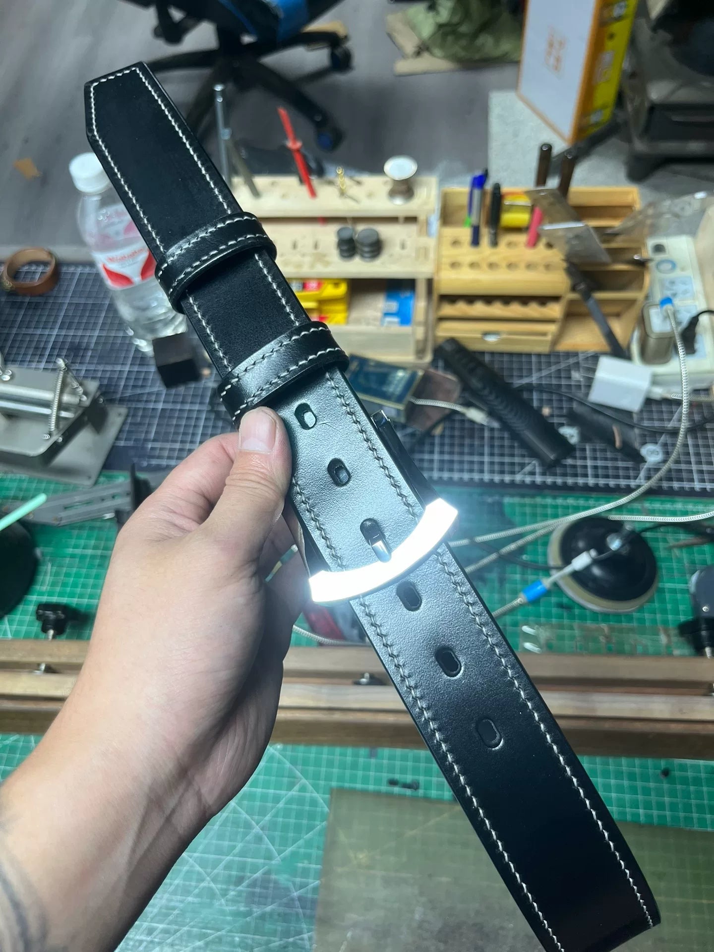 TWS Thomas Bridle Leather Handmade Belt — Imported from UK
