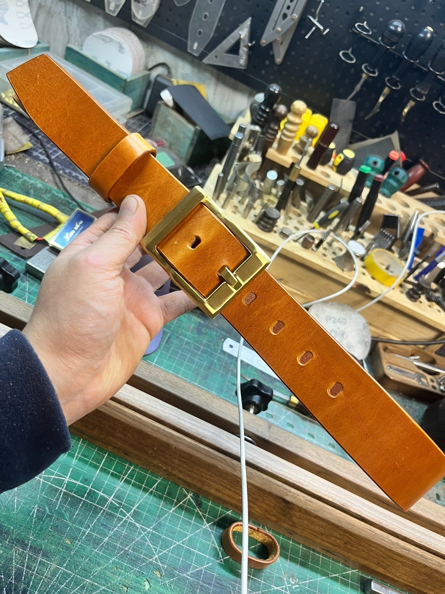 Italian imported vegetable tanned wax genuine leather first layer c…