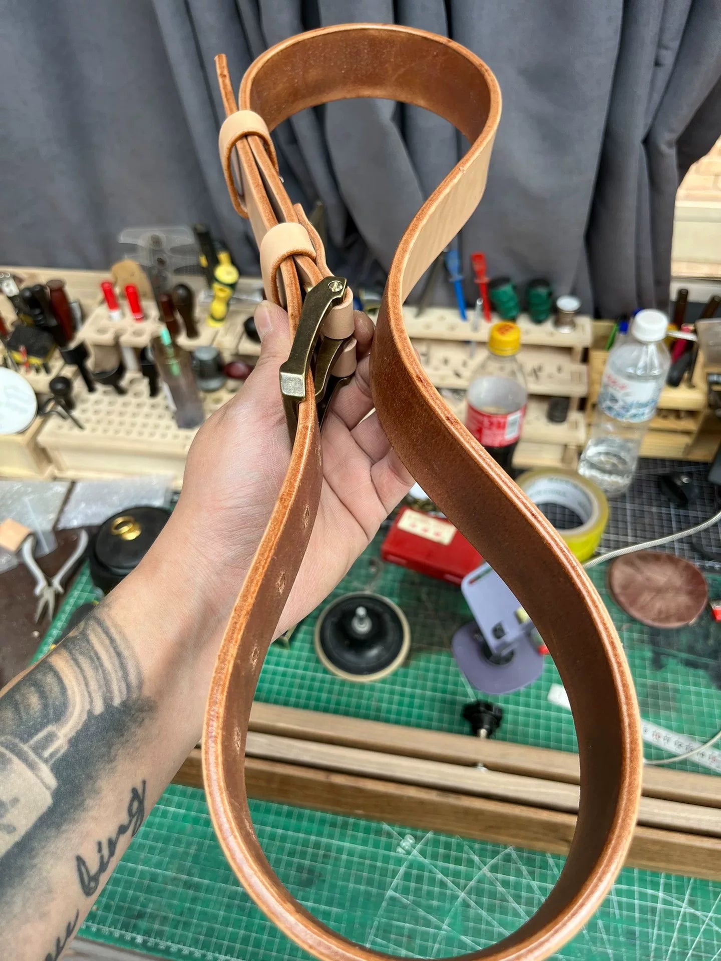6.5mm thick heavyweight US saddle saddle leather vegetable tanned c…