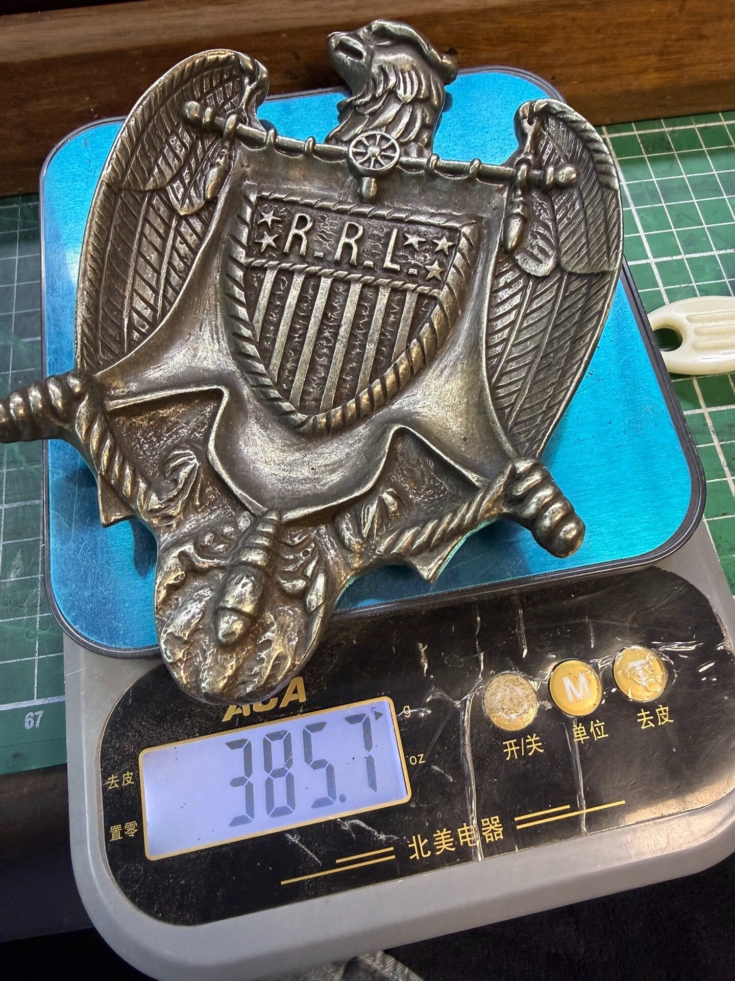 Pure copper Eagle storage tray