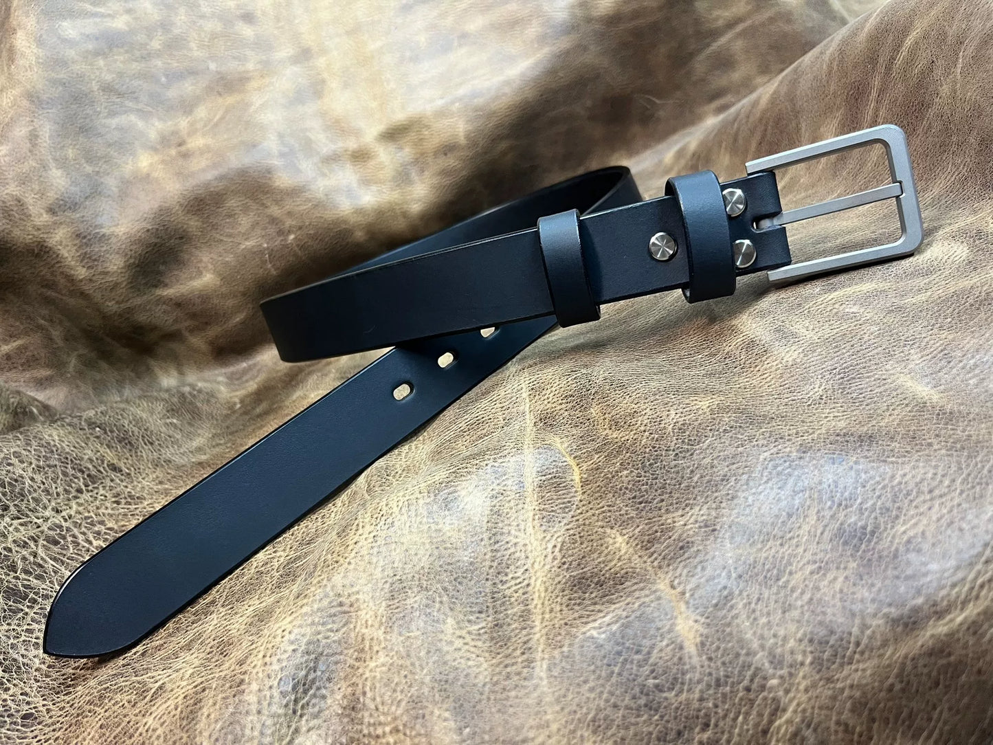 West Wind Tunnel TC21 titanium alloy belt buckle with Italian Tusca…