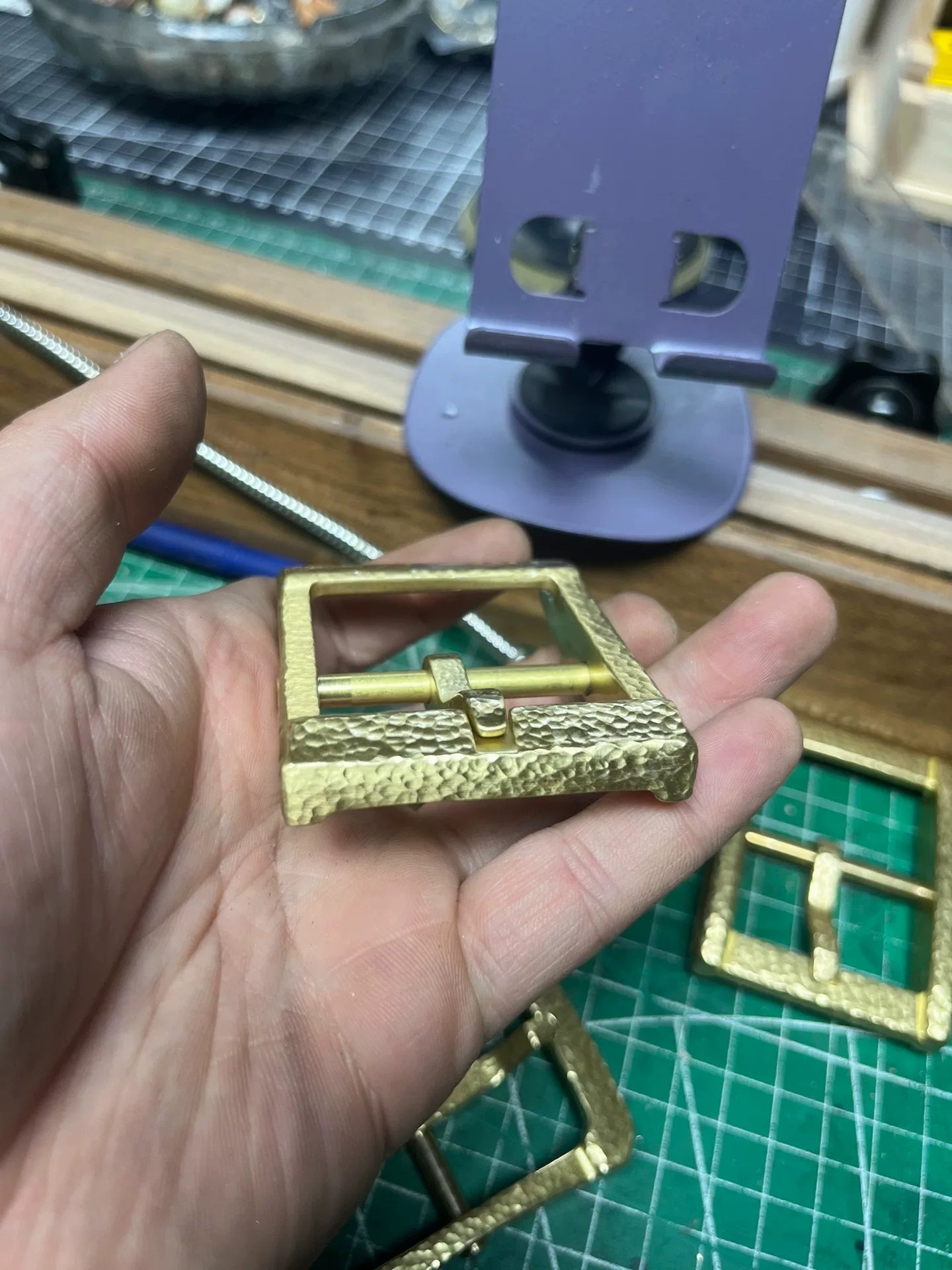 Fengchen Five Generations Reproduction Solid Brass Belt Buckle Hand…