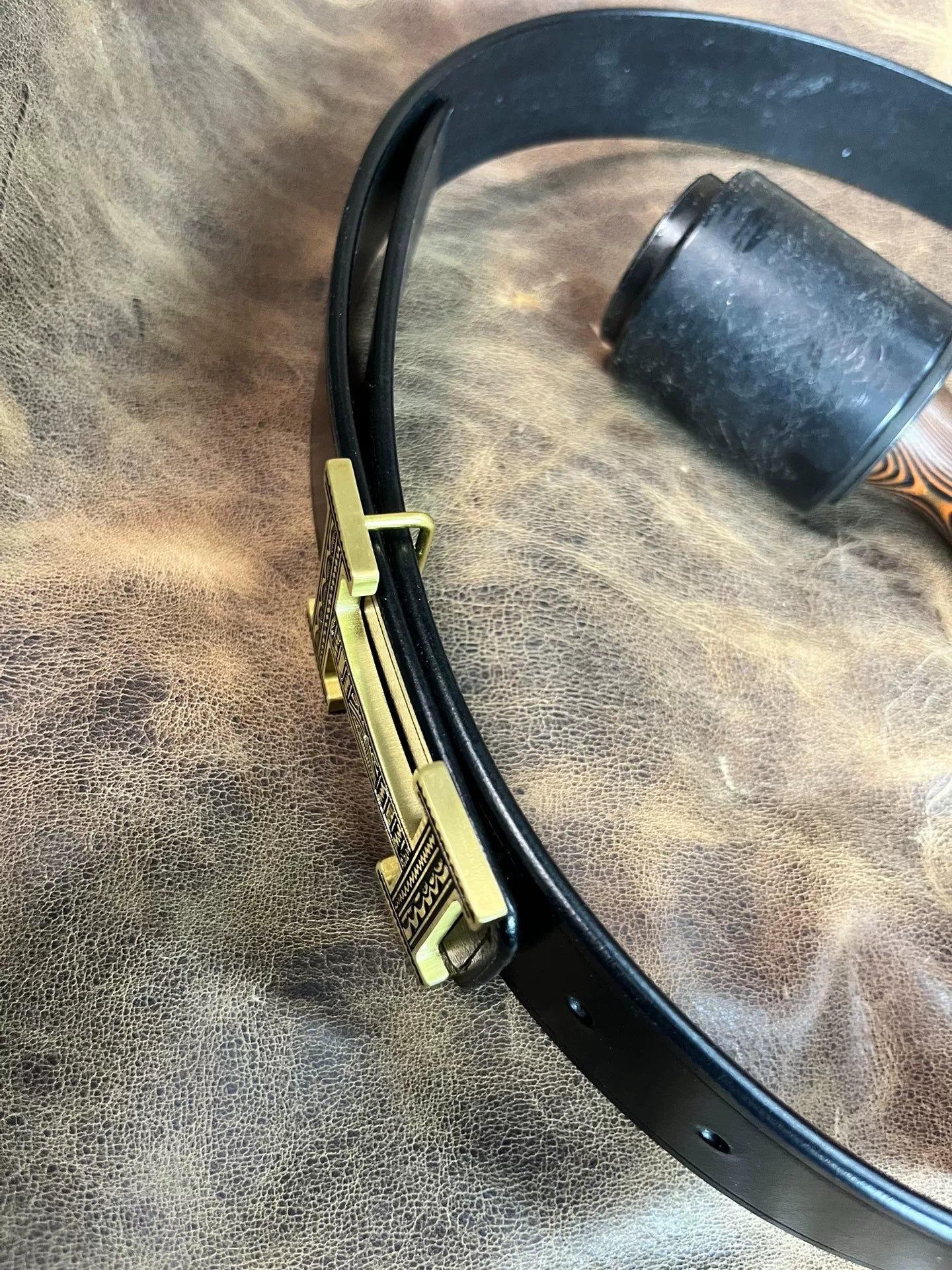 TWS British Thomas Rein leather handmade belt
