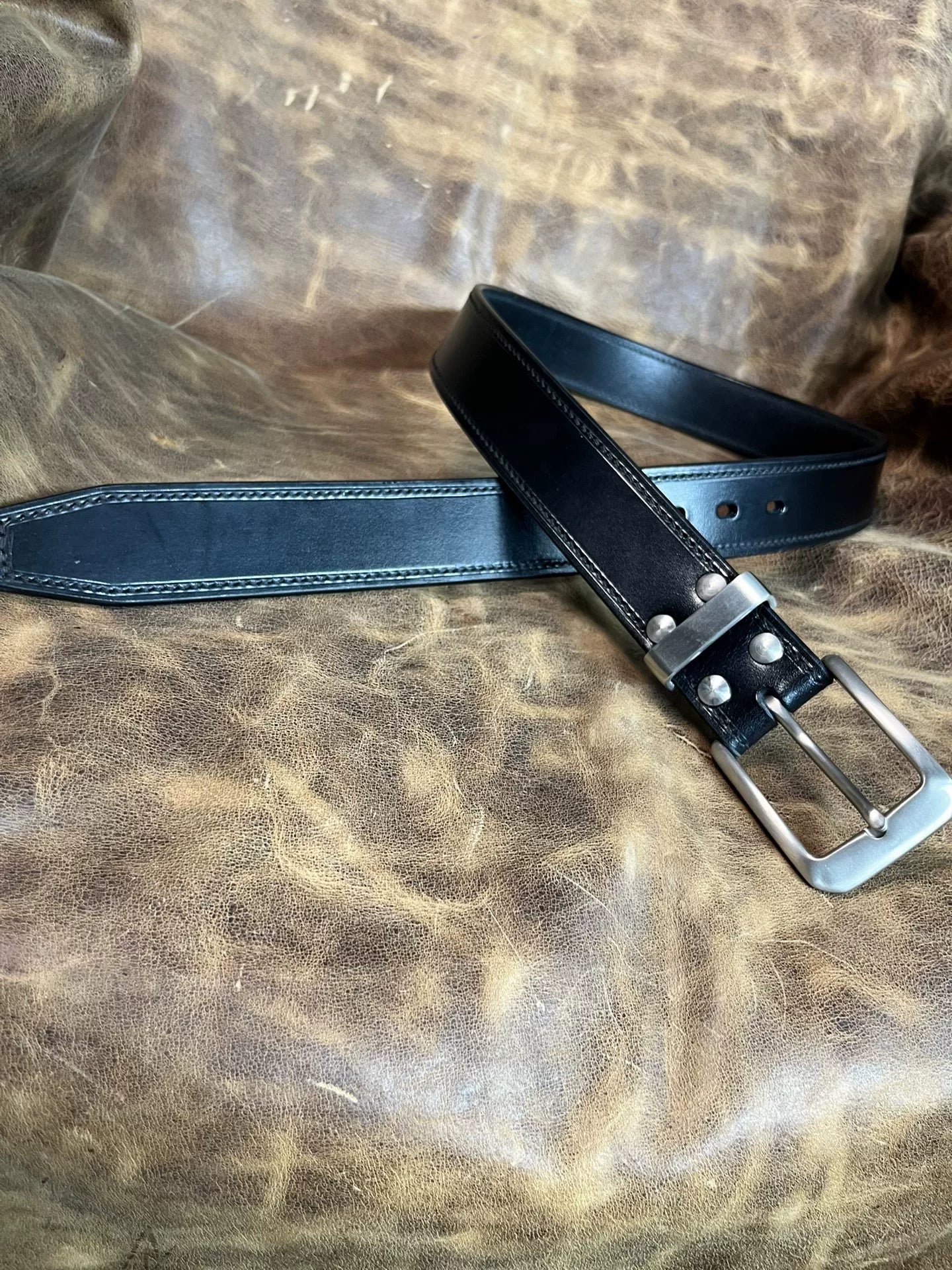TWS Thomas Bridle Leather Handmade Belt — Imported from UK