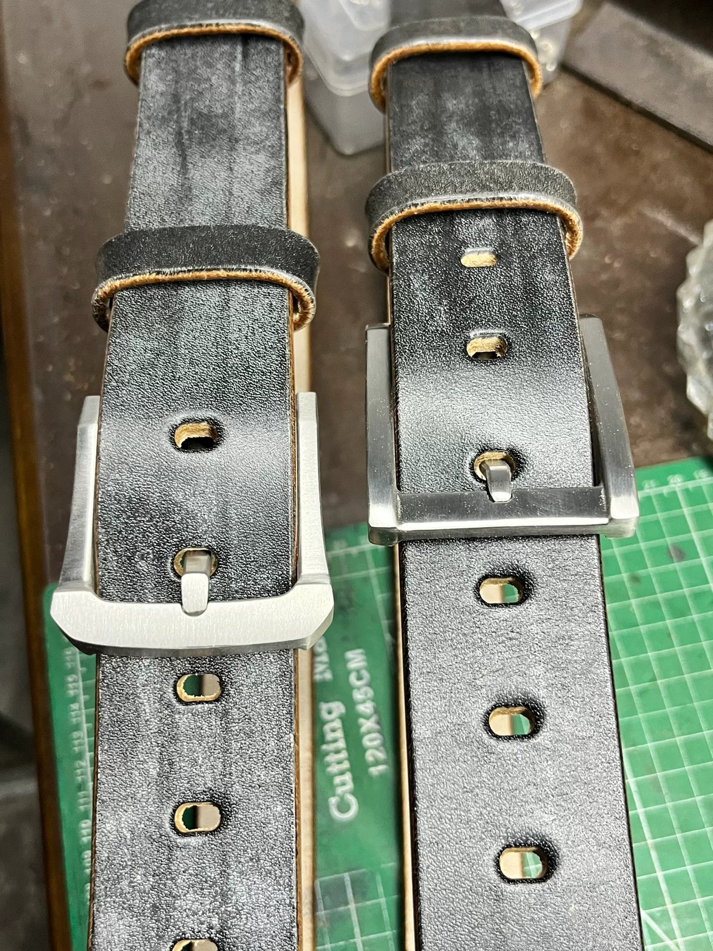 JF.J.Baker private custom-made full-grain horse bridle leather belt…