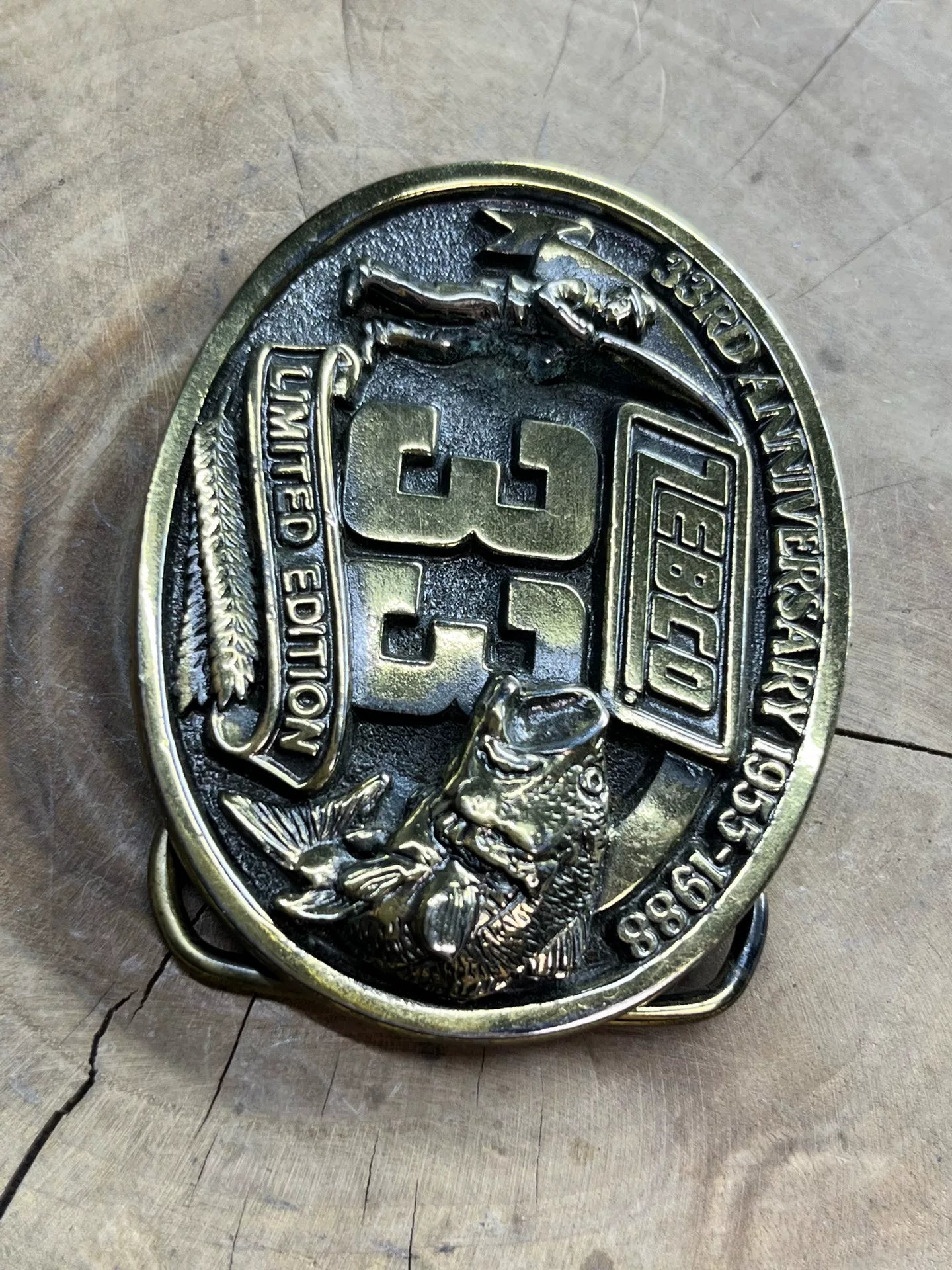 1955 Siskiyou Buckle Co. Vintage Belt Buckle — Mid-Century