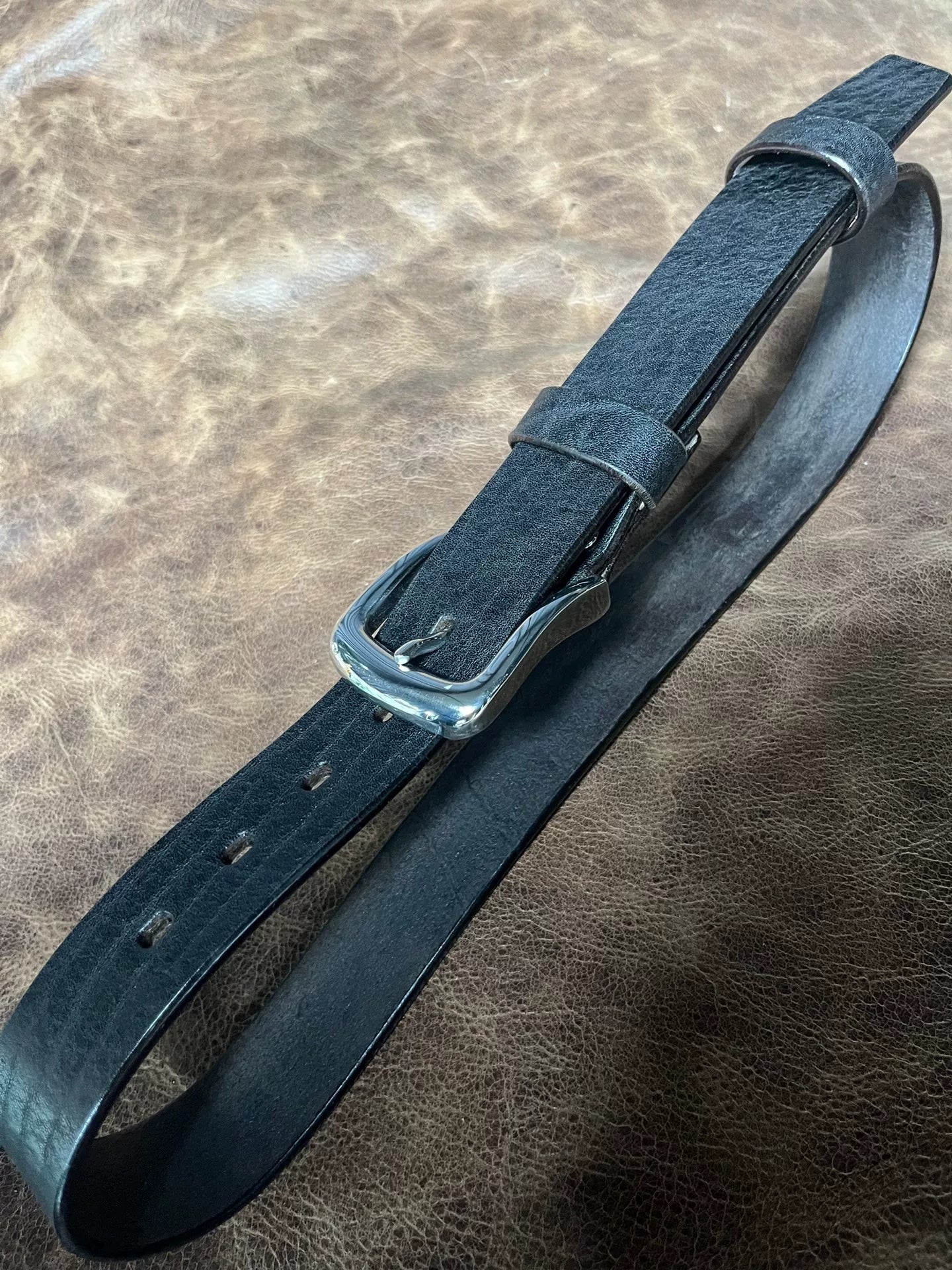 4.5–5–5.5 mm thick handmade belt