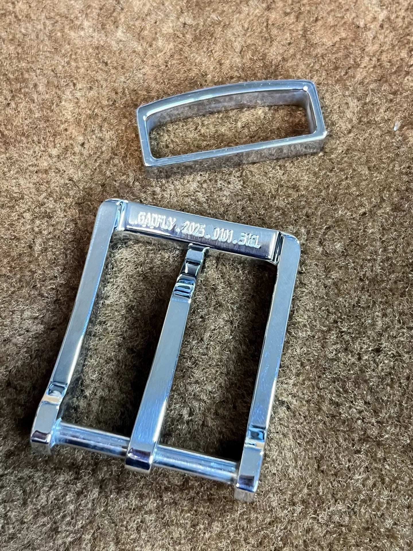 Genuine Gadfly 17th generation 316L stainless steel belt buckle