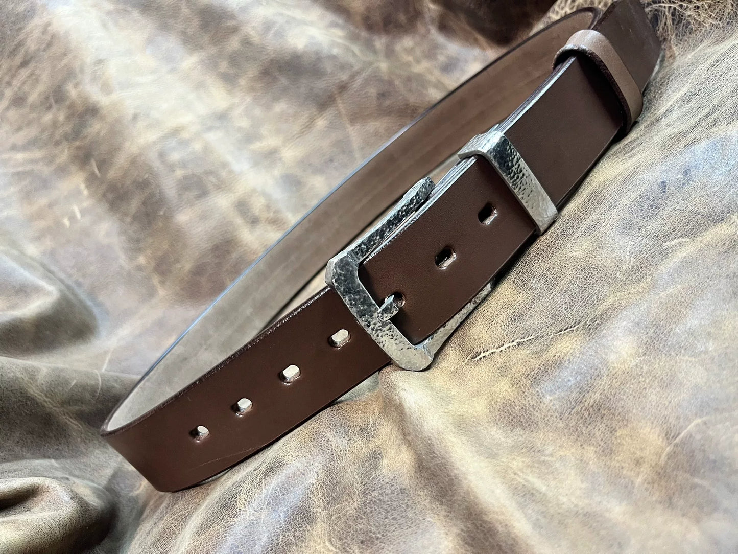5mm Dress Business Belt with Prong Buckle — Handmade