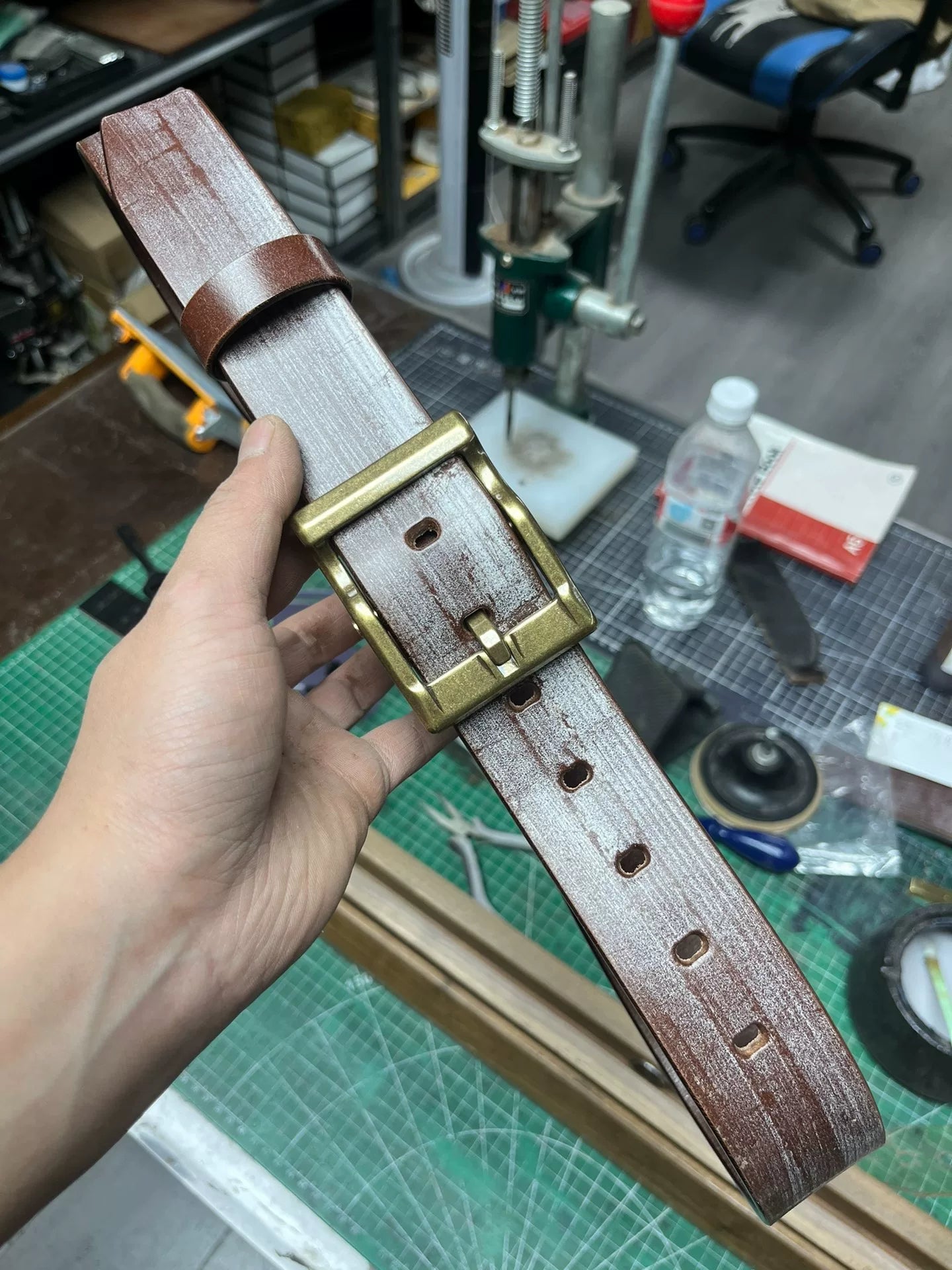 TWS British Thomas Rein leather handmade belt