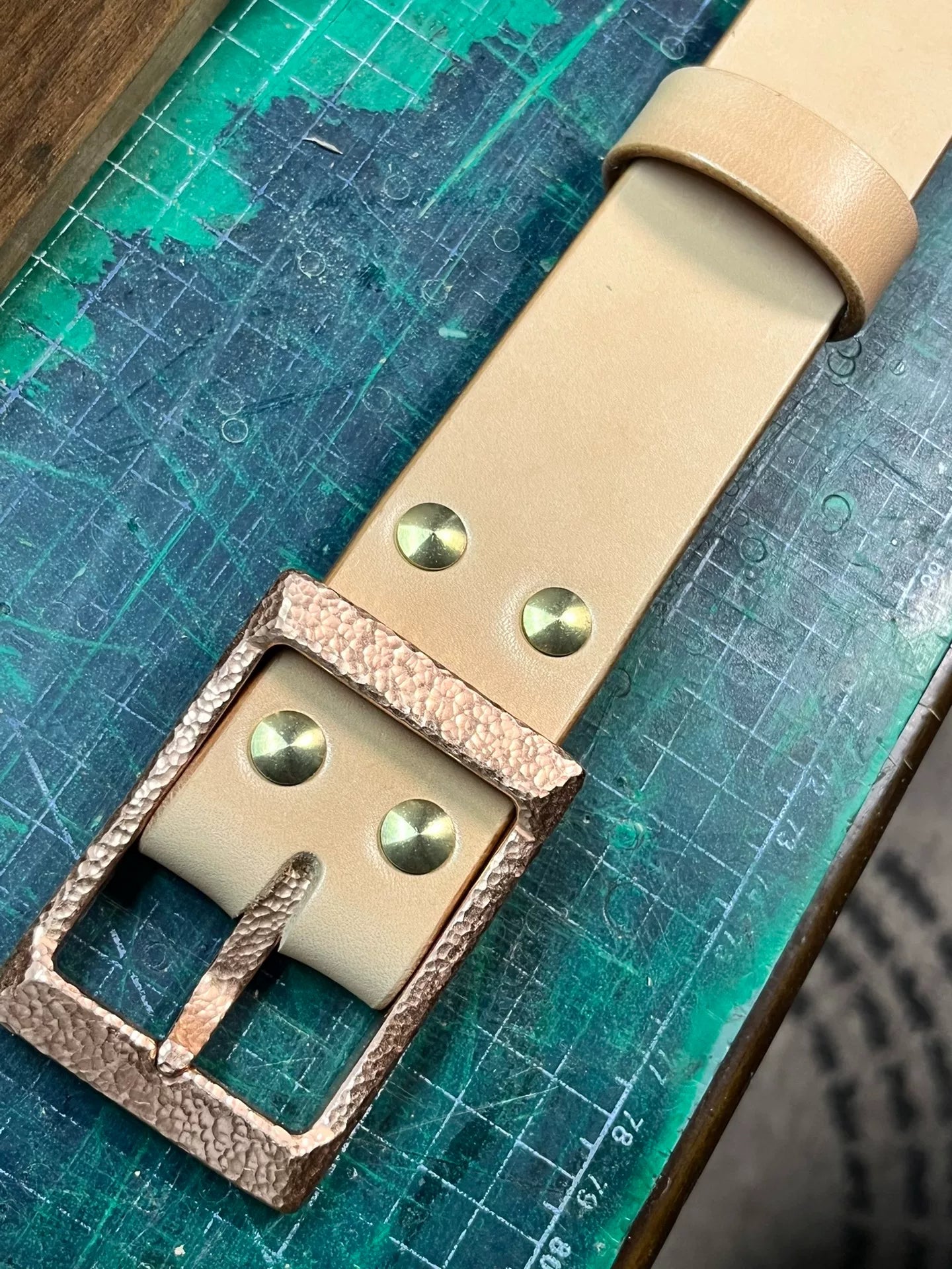 Meian leather handmade belt