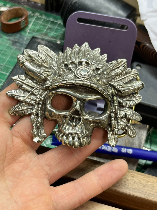 Handmade custom belt buckle