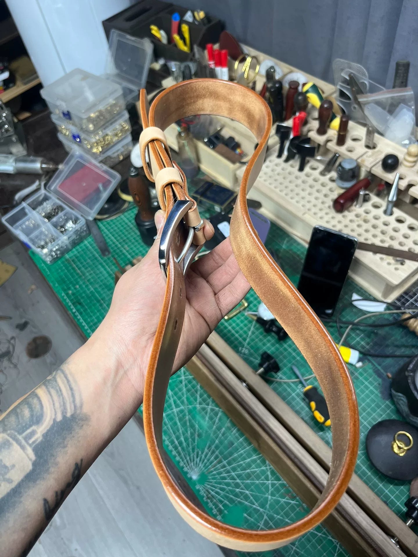 Imported American Saddle Handmade Belt — inquire for details