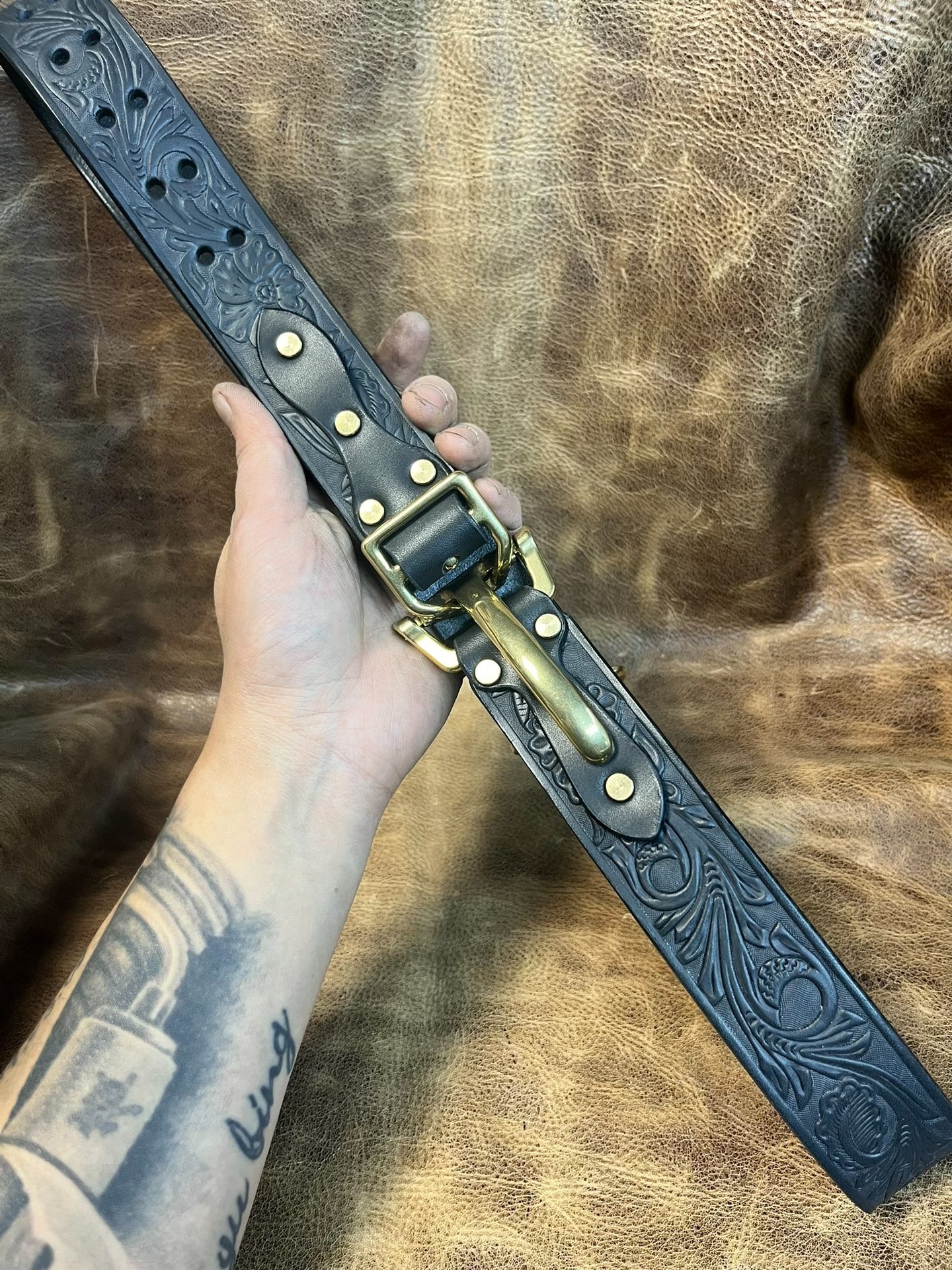 American retro Littleton cavalry belt
