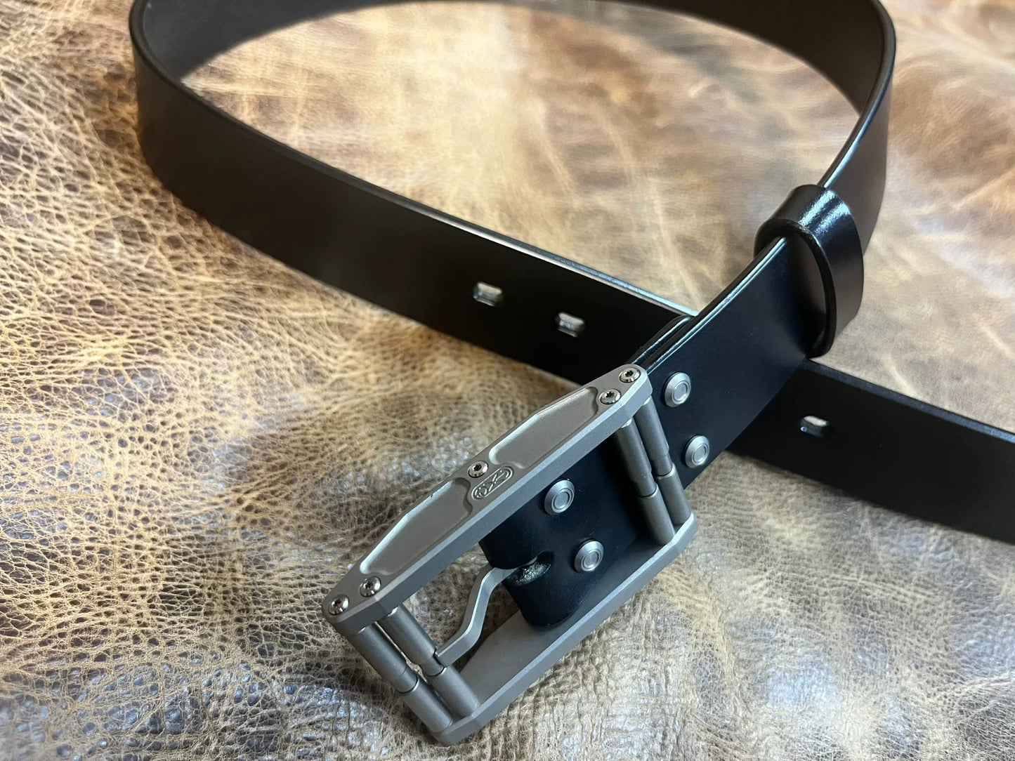 Xifeng Sui pure titanium belt buckle handmade custom belt black TWS…