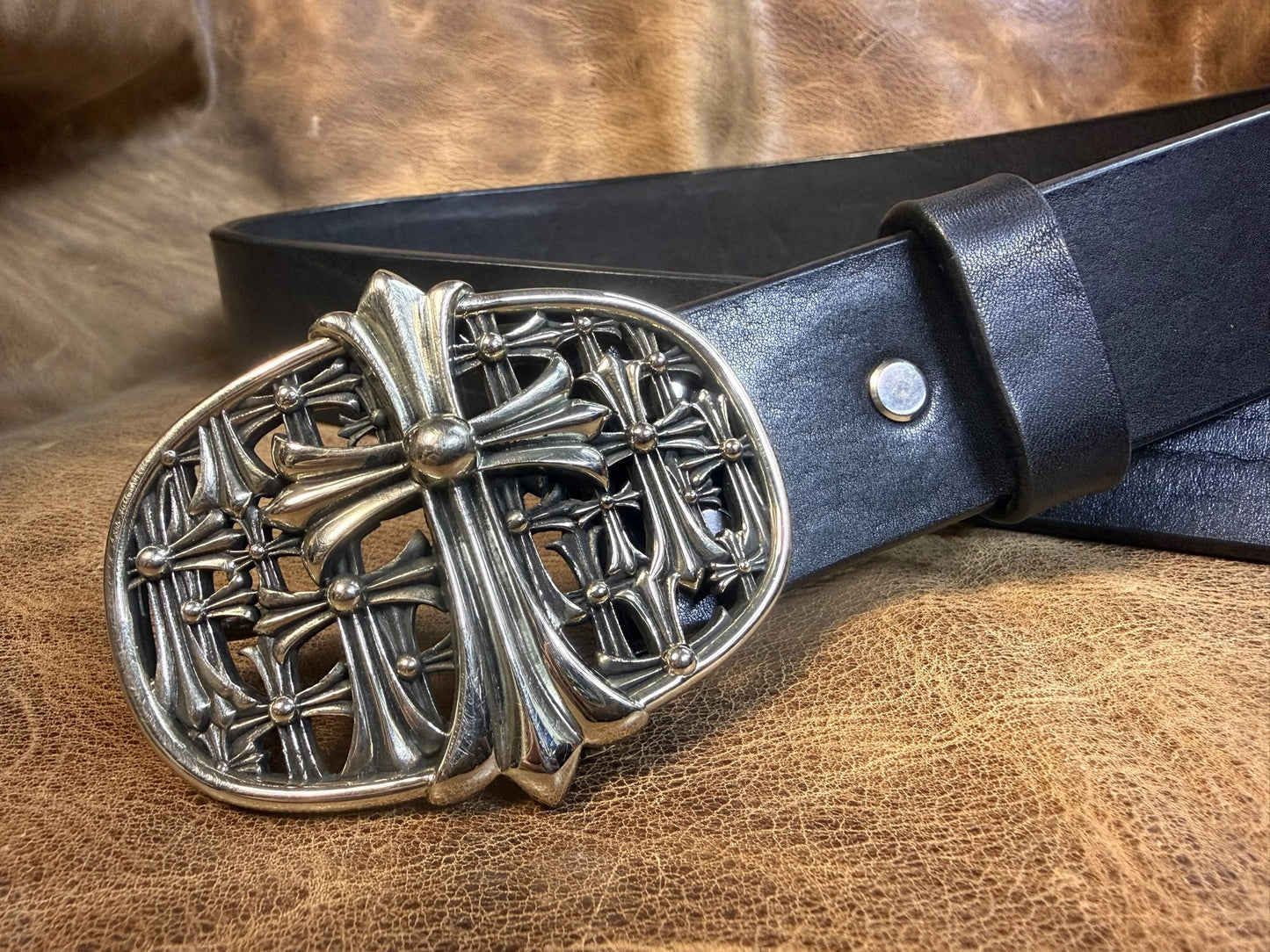 Chrome-Heart Tomb Buckle — Real Item, Clear Engraving