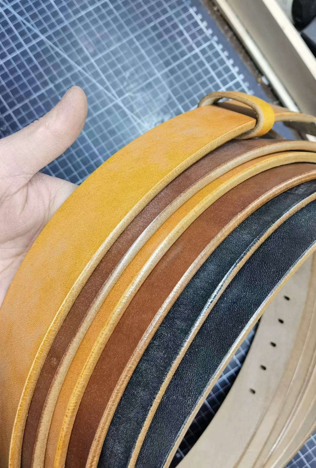 5.5mm thick brown – caramel color JF – jf imported British bridle l…