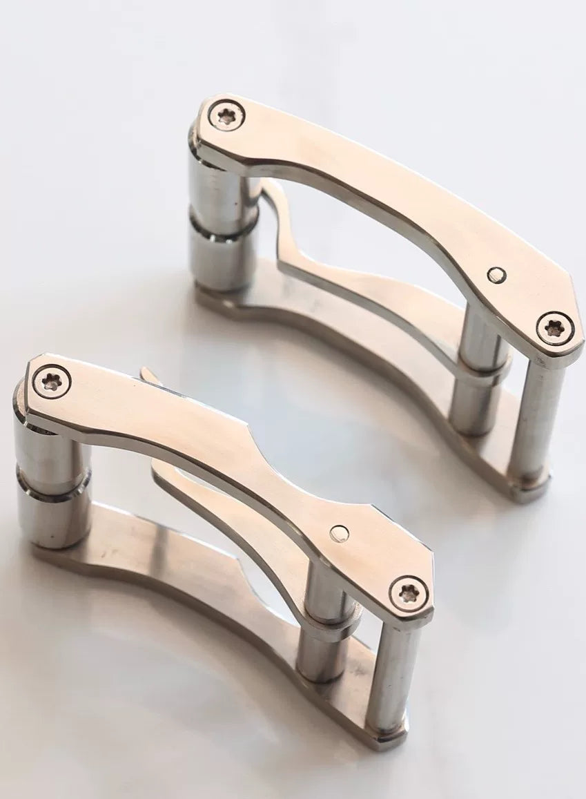 316 Stainless Steel Mechanical Belt Buckle — Fits 38–40mm Belts