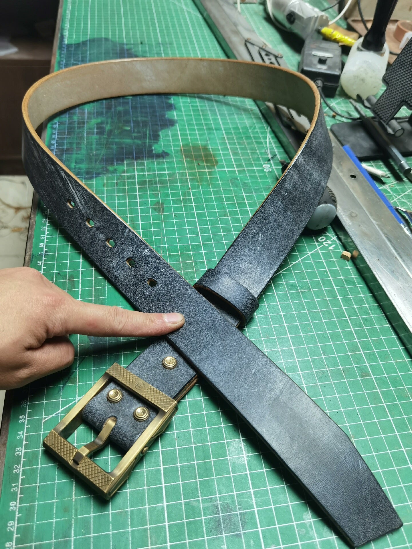 5.5mm thick black JF bridle. Full grain jf horse rein leather first…
