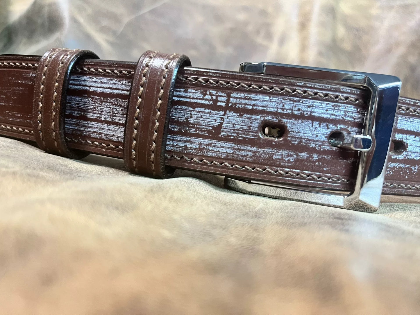 TWS Thomas Bridle Leather Handmade Belt — Imported from UK