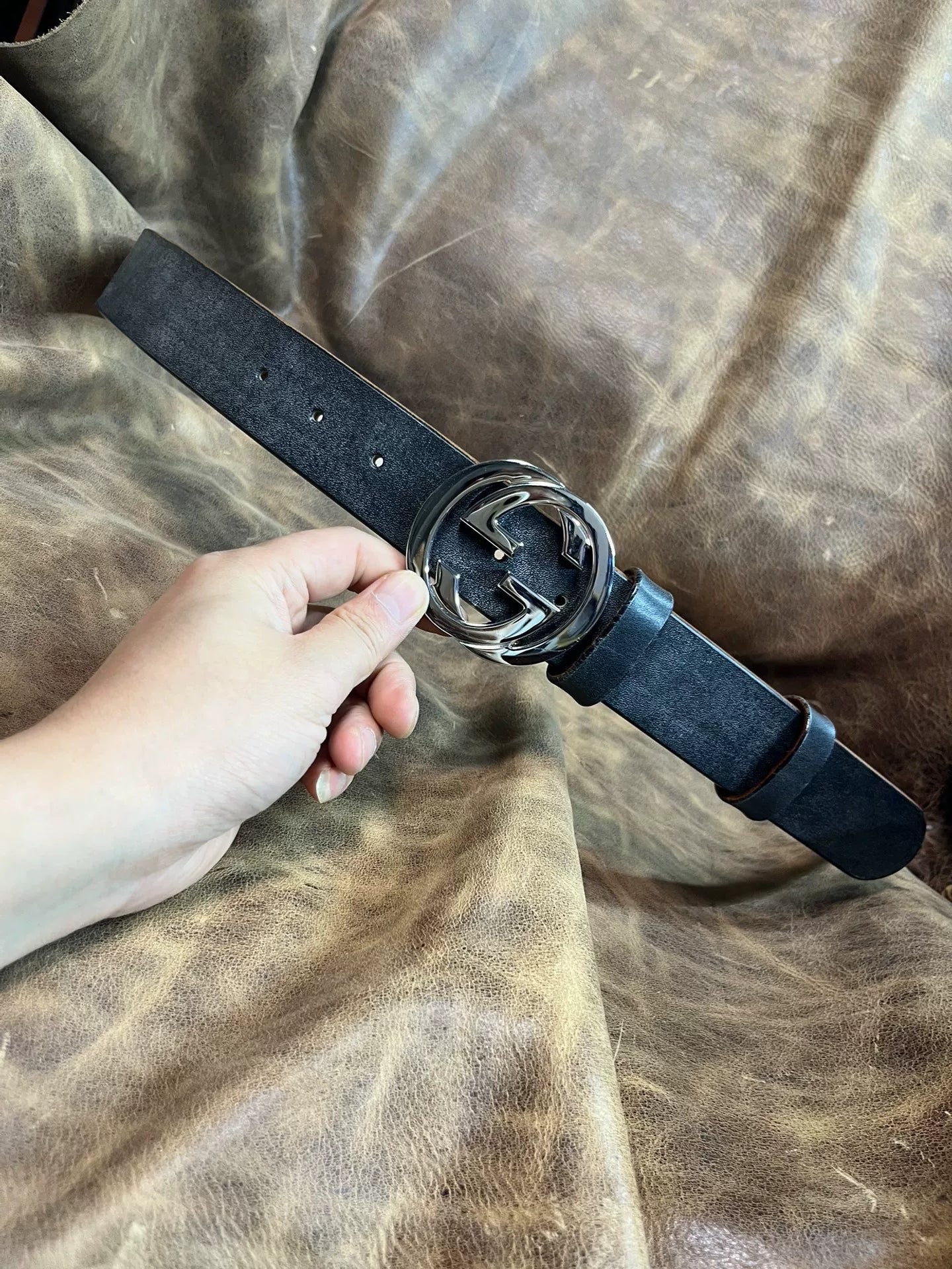 JF.J.Baker full grain bridle leather belt strip handmade belt mater…