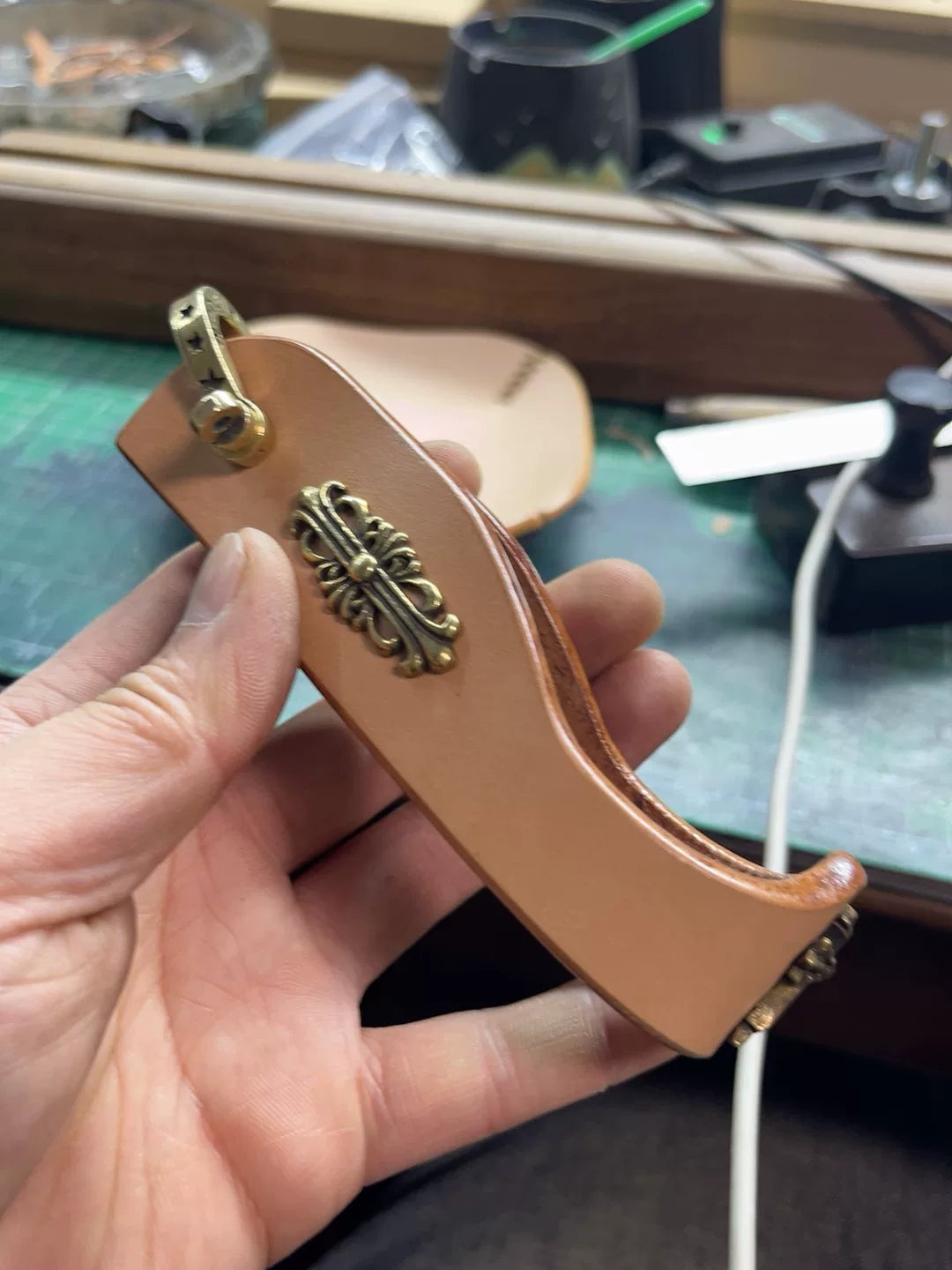 Handmade pipe rack