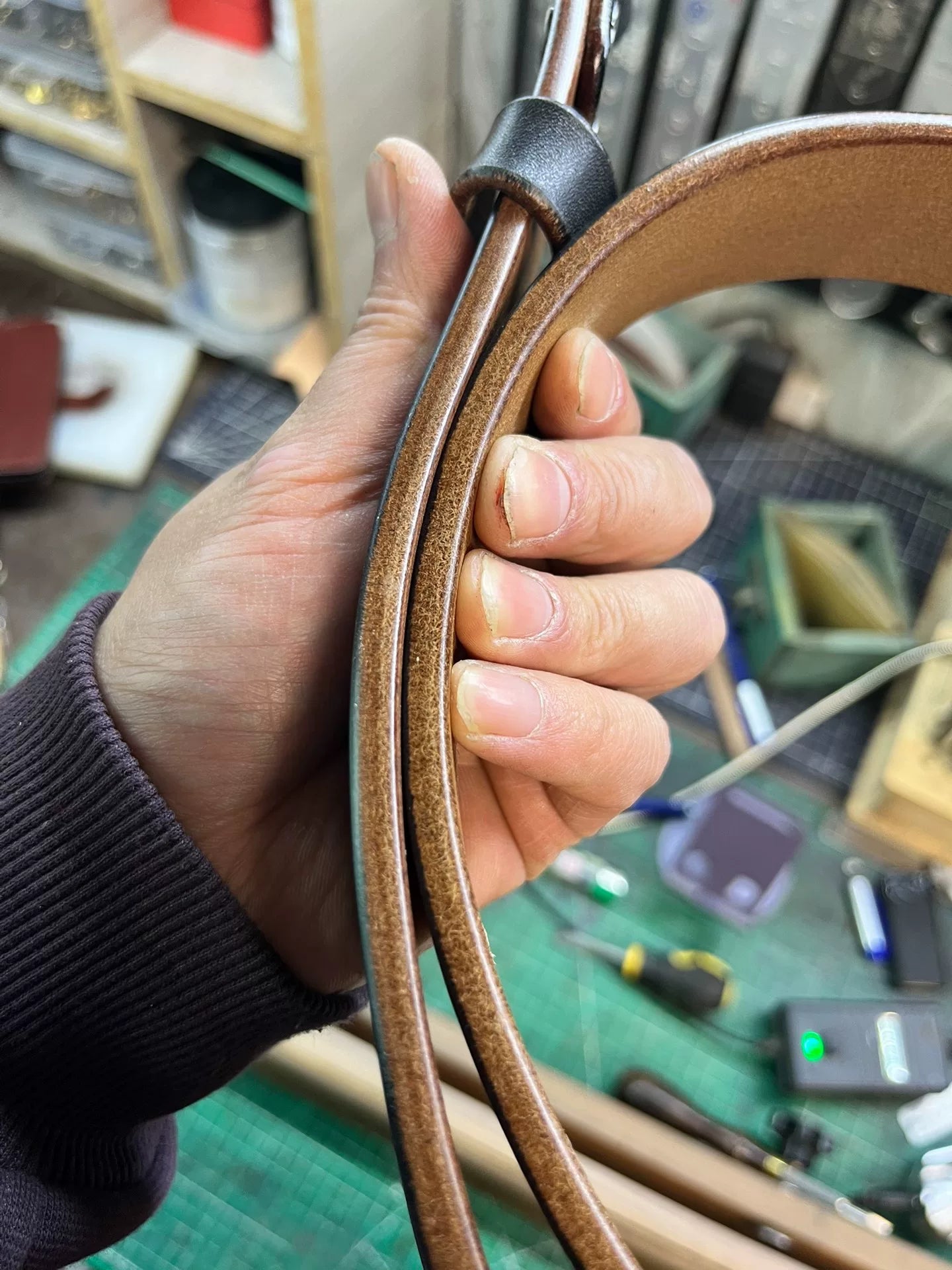 British JF Horse Rein handmade belt is customized