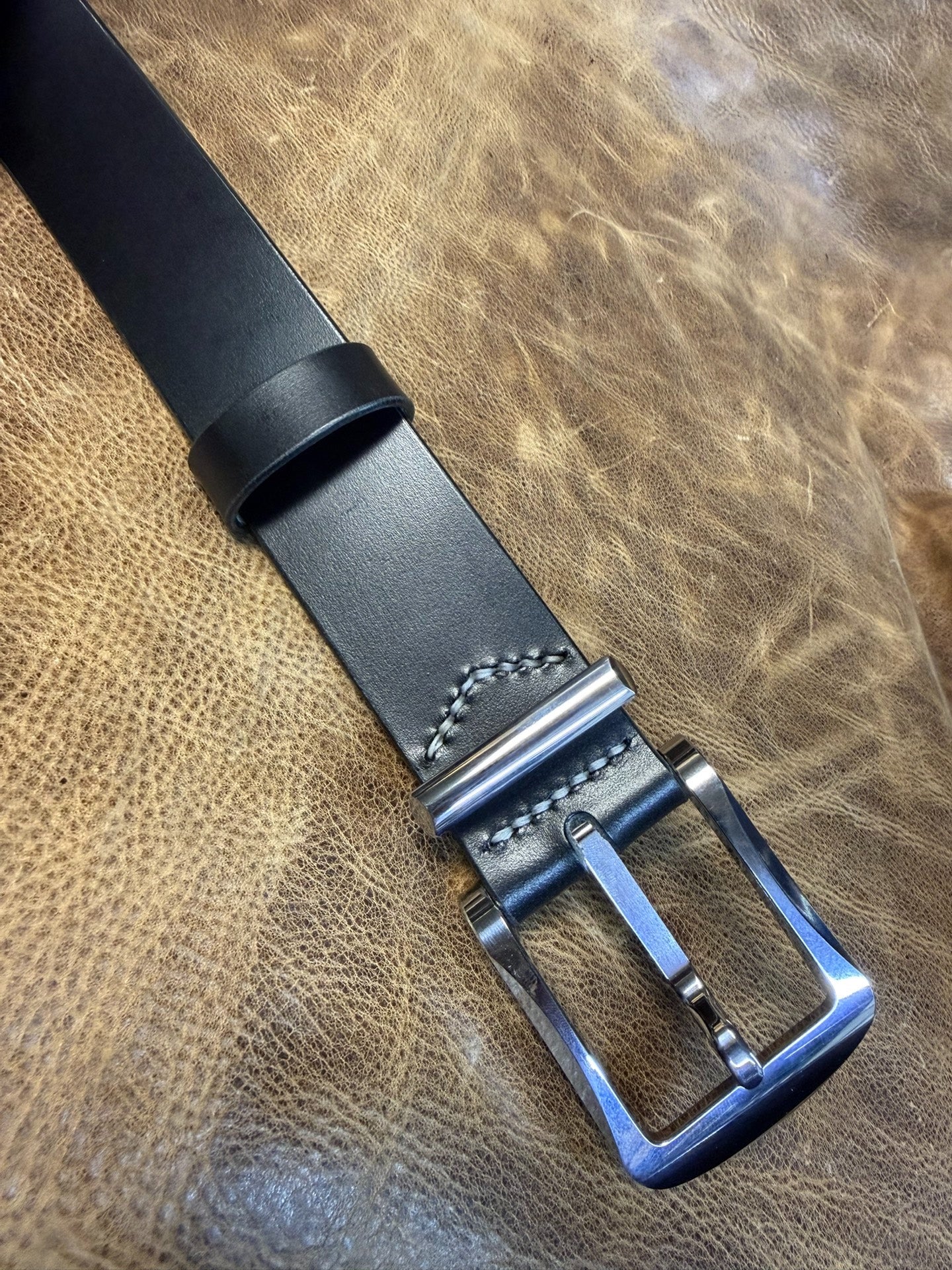 Authentic Muchen 440C steel M6 generation wire-cut belt buckle with…