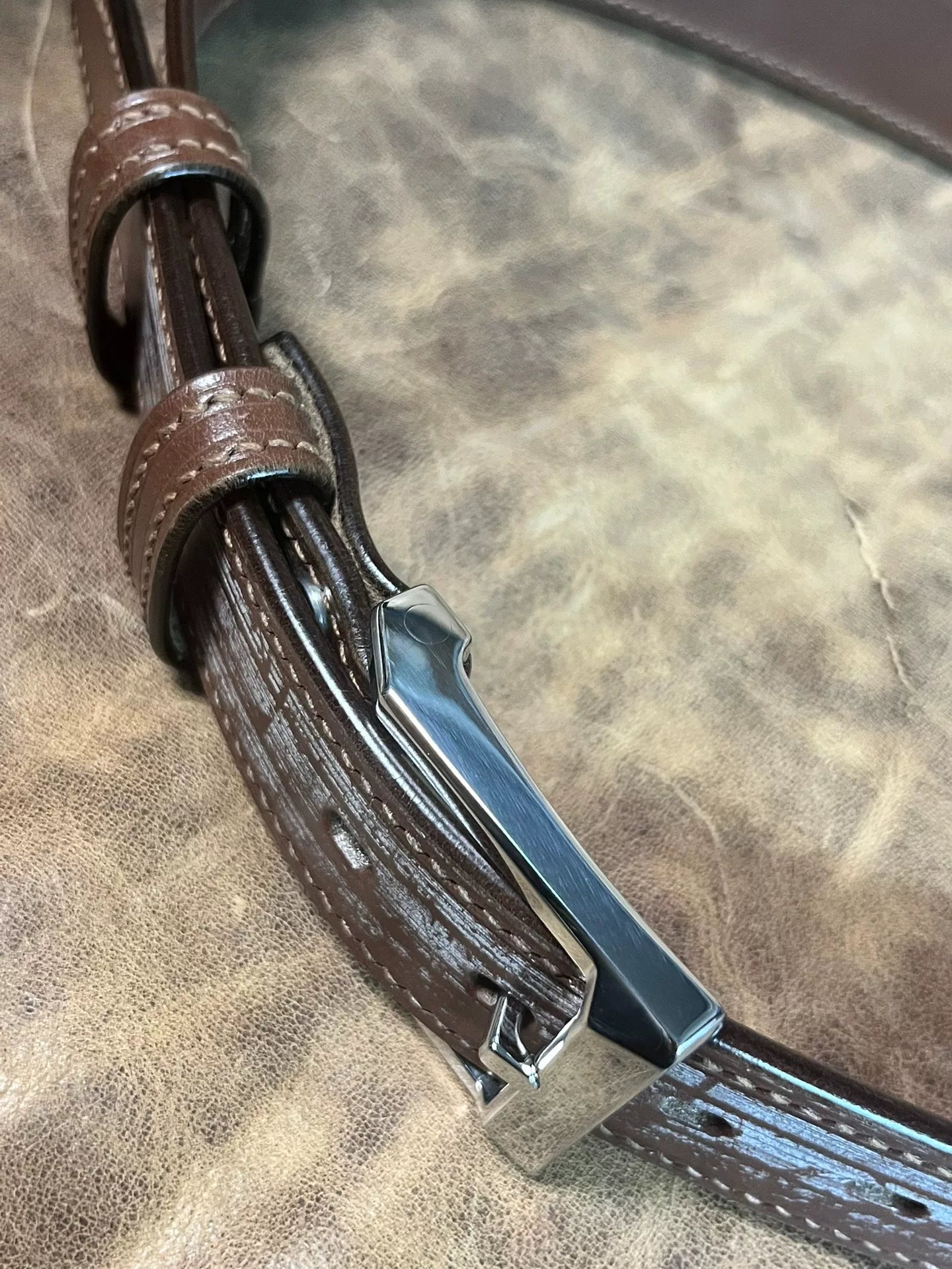 TWS Thomas Bridle Leather Handmade Belt — Imported from UK