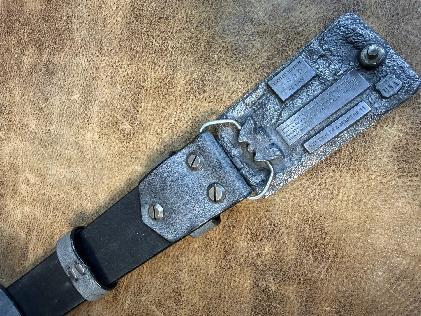 Pre-Owned Tin Plate Buckle with Italian Bridle Leather