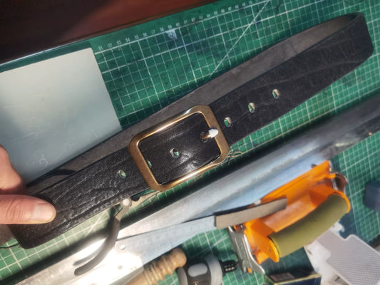 Genuine first-layer cowhide belt