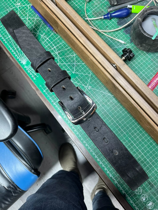 4.5–5–5.5 mm thick handmade belt