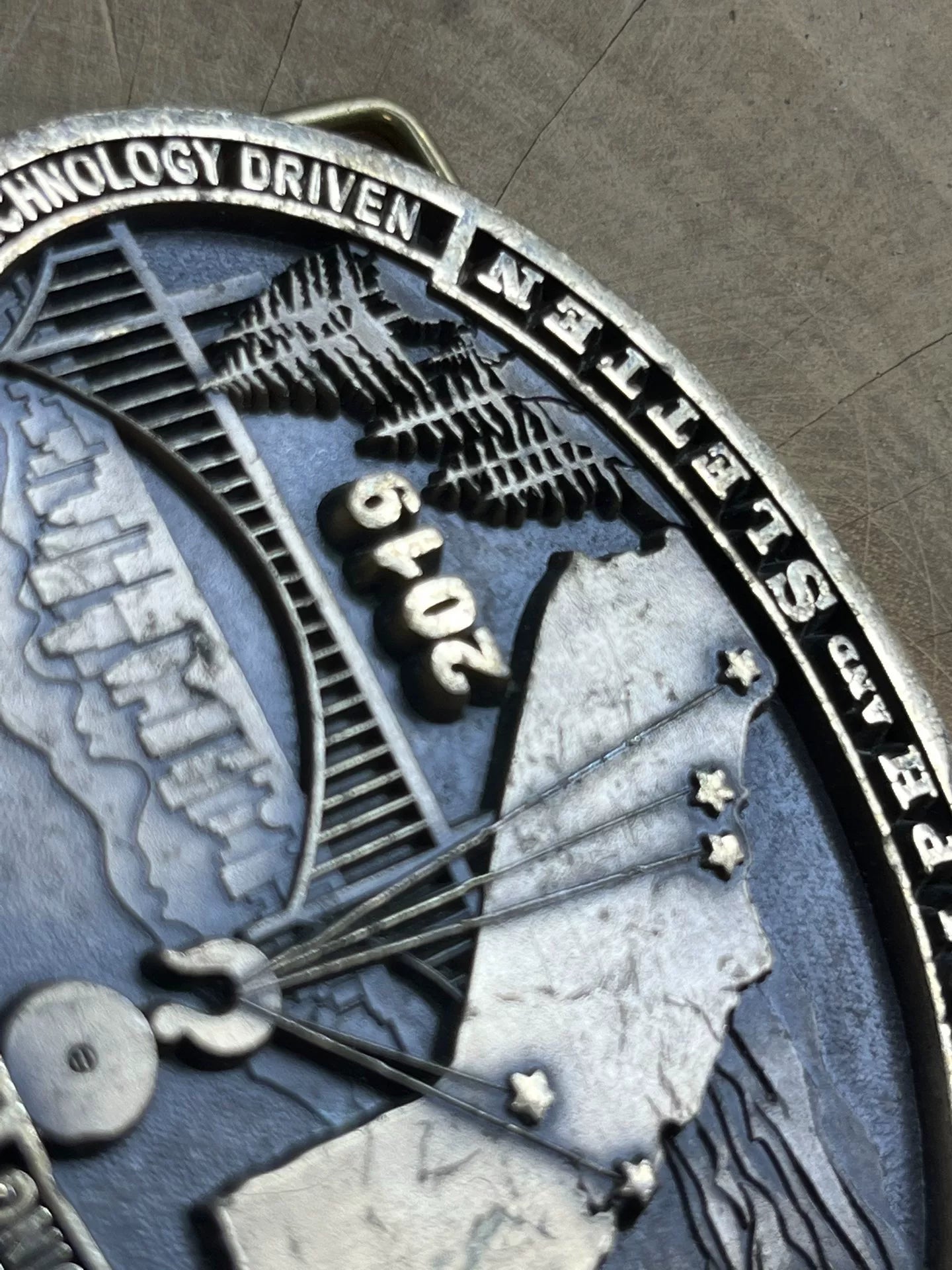 The United States returns old belt buckles