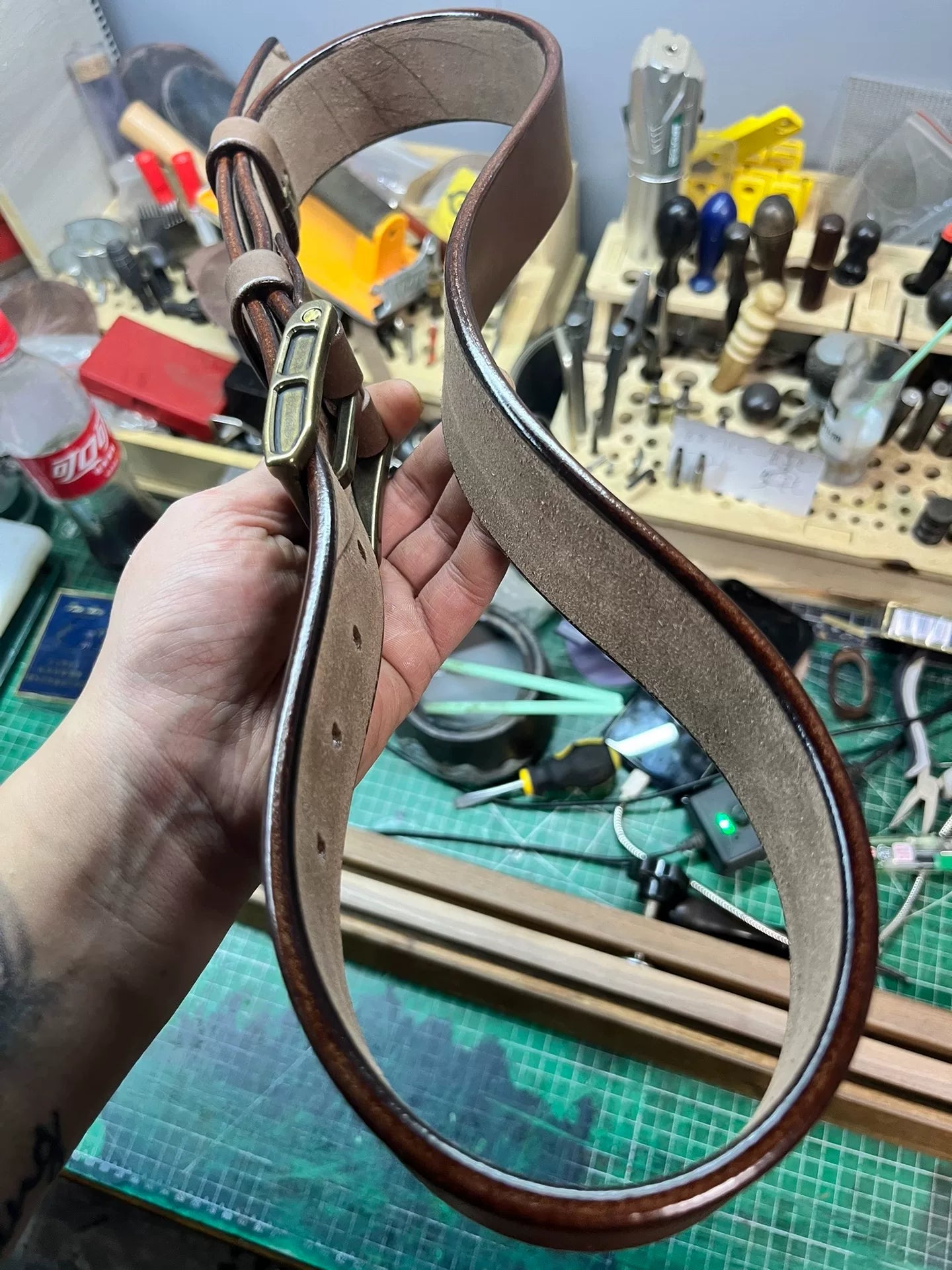 5.5mm thick Meian handmade belt